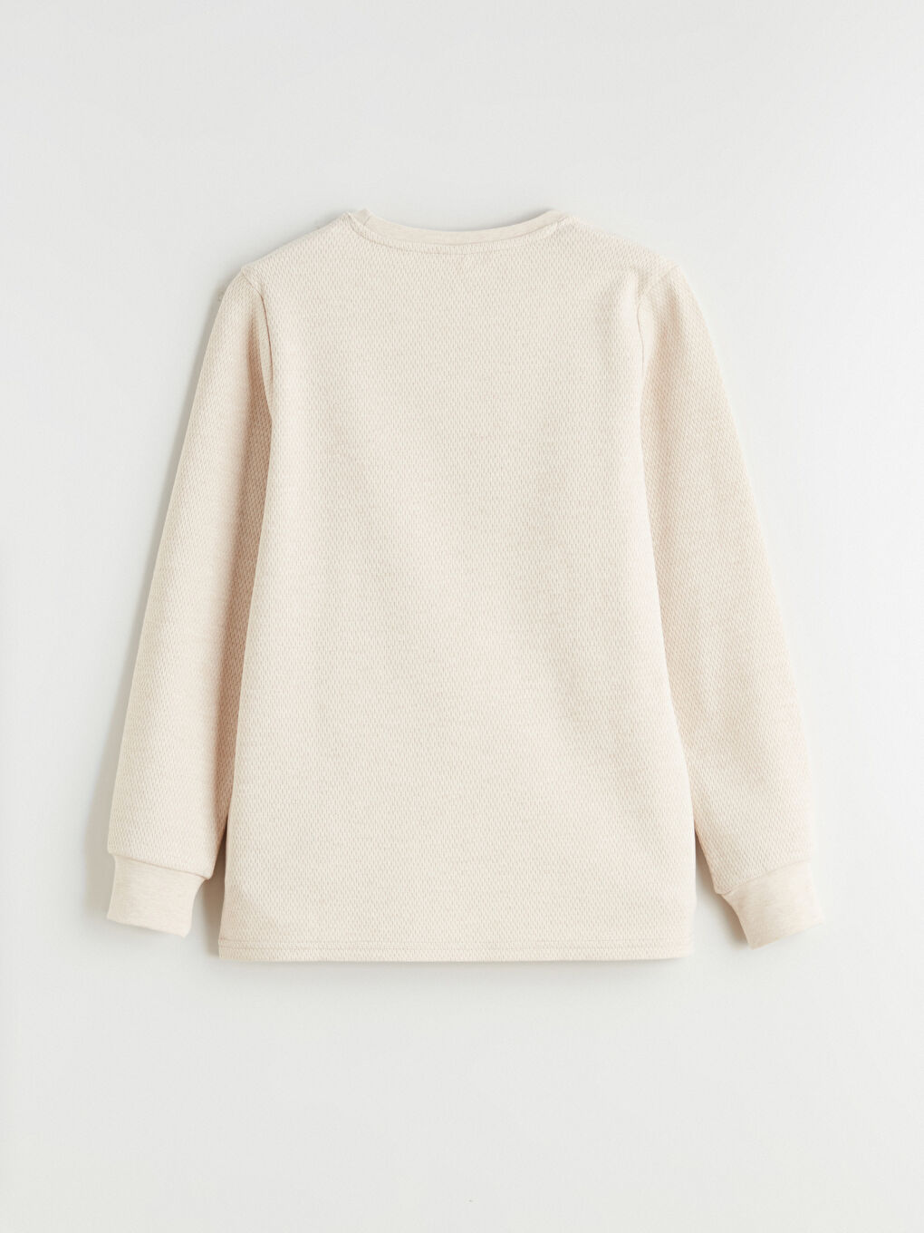 Bej Baskılı Erkek Çocuk Pijama Üst-1