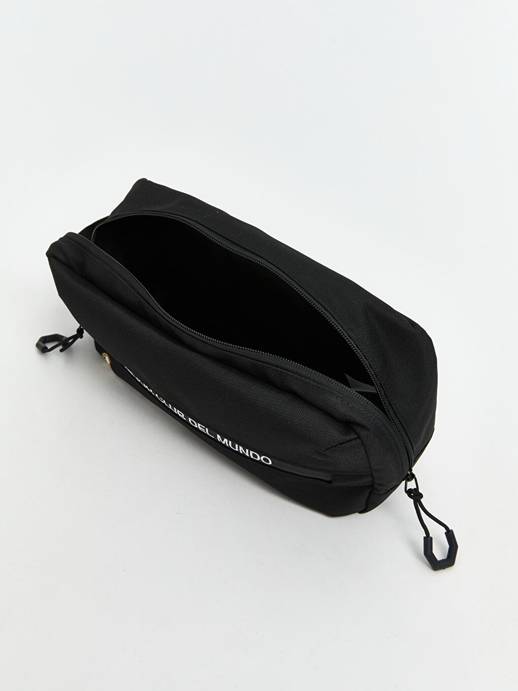 Siyah Real Madrid Baskılı Erkek El Çantası-2