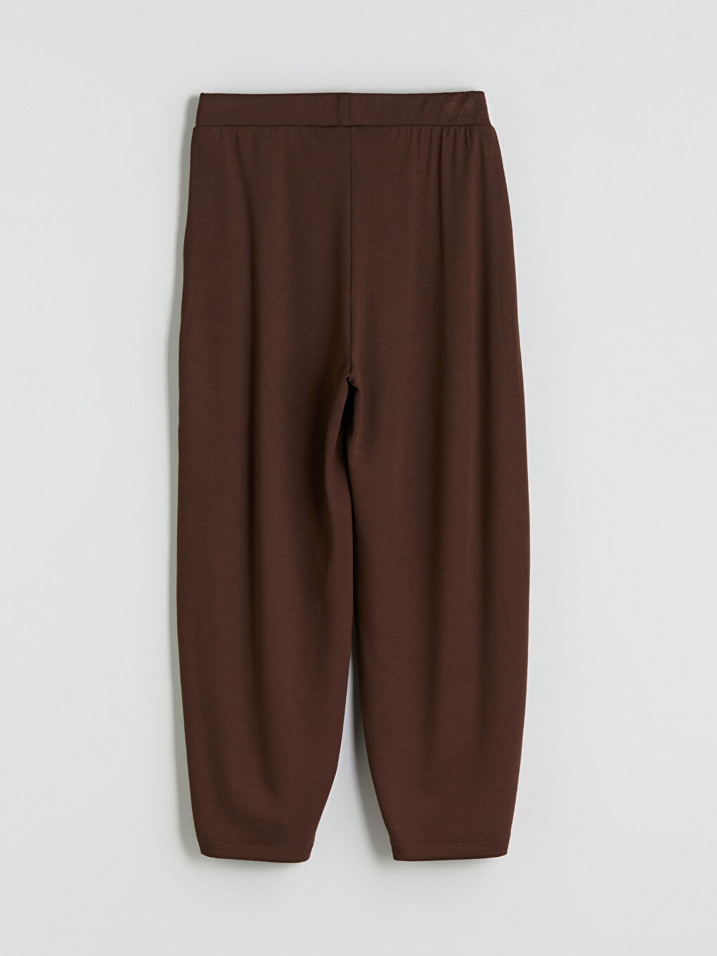 Kahverengi Beli Lastikli Kadın Eşofman Altı-5