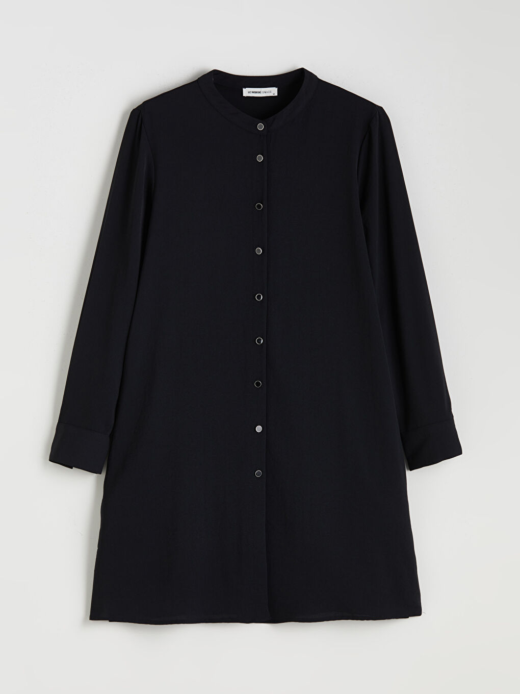 LCW Grace Grandad Collar Women's Shirt Tunic -W5K659Z8-CVL