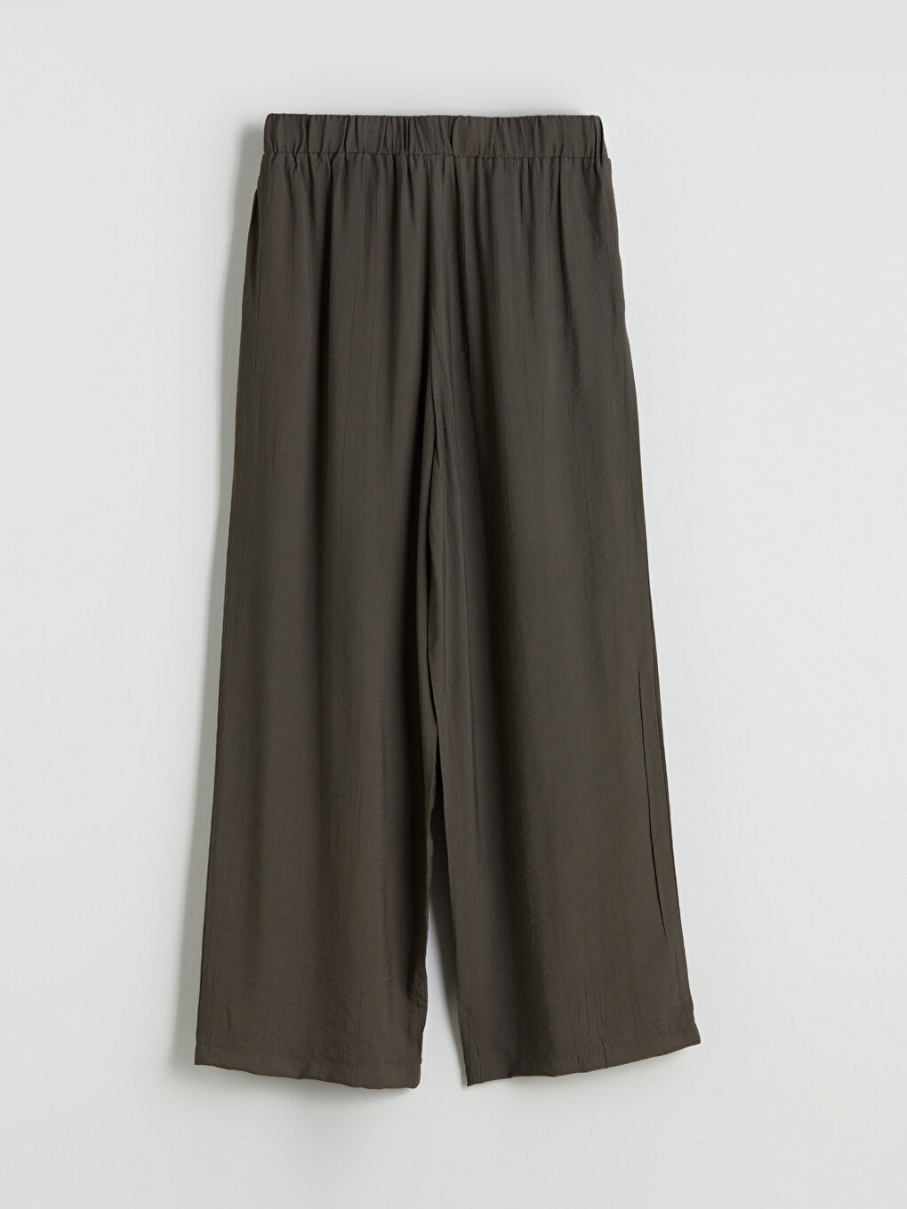 Haki Beli Lastikli Kadın Pantolon-7