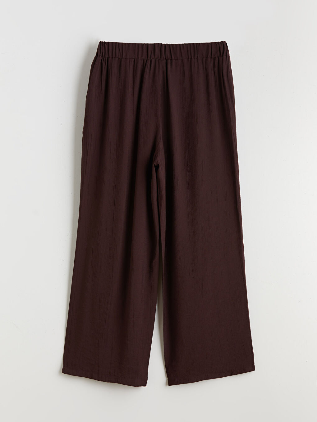 Kahverengi Beli Lastikli Kadın Pantolon-7