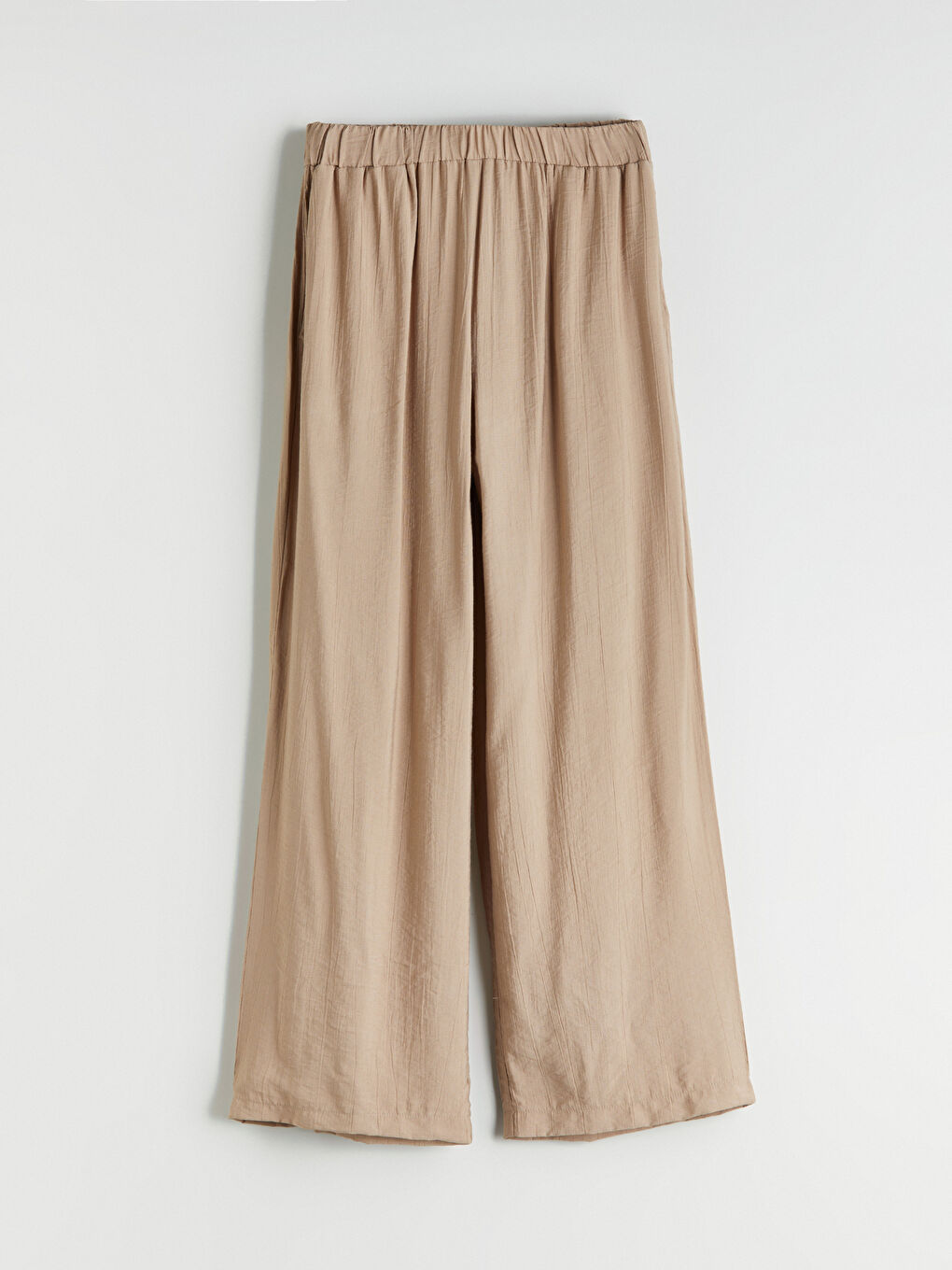 Kahverengi Beli Lastikli Kadın Pantolon-6