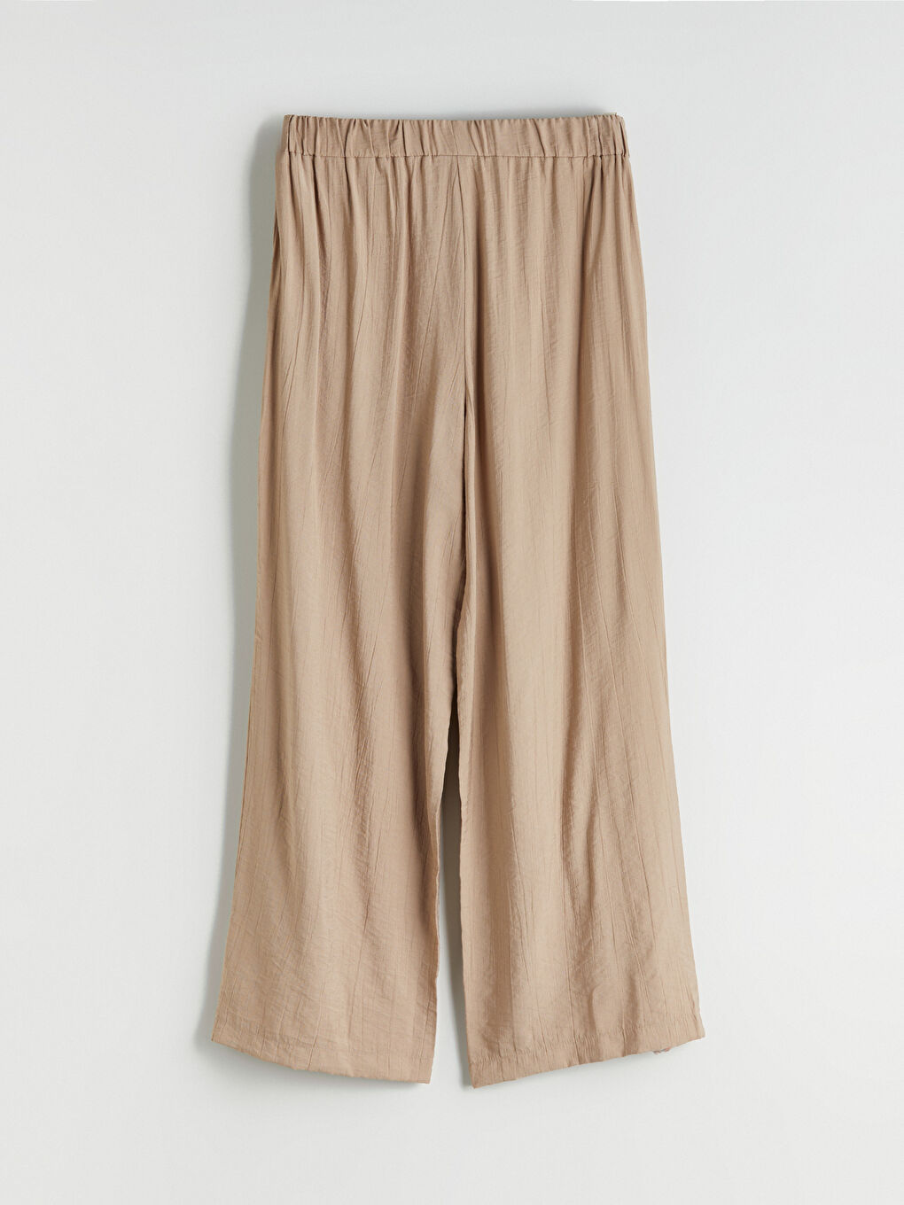 Kahverengi Beli Lastikli Kadın Pantolon-7