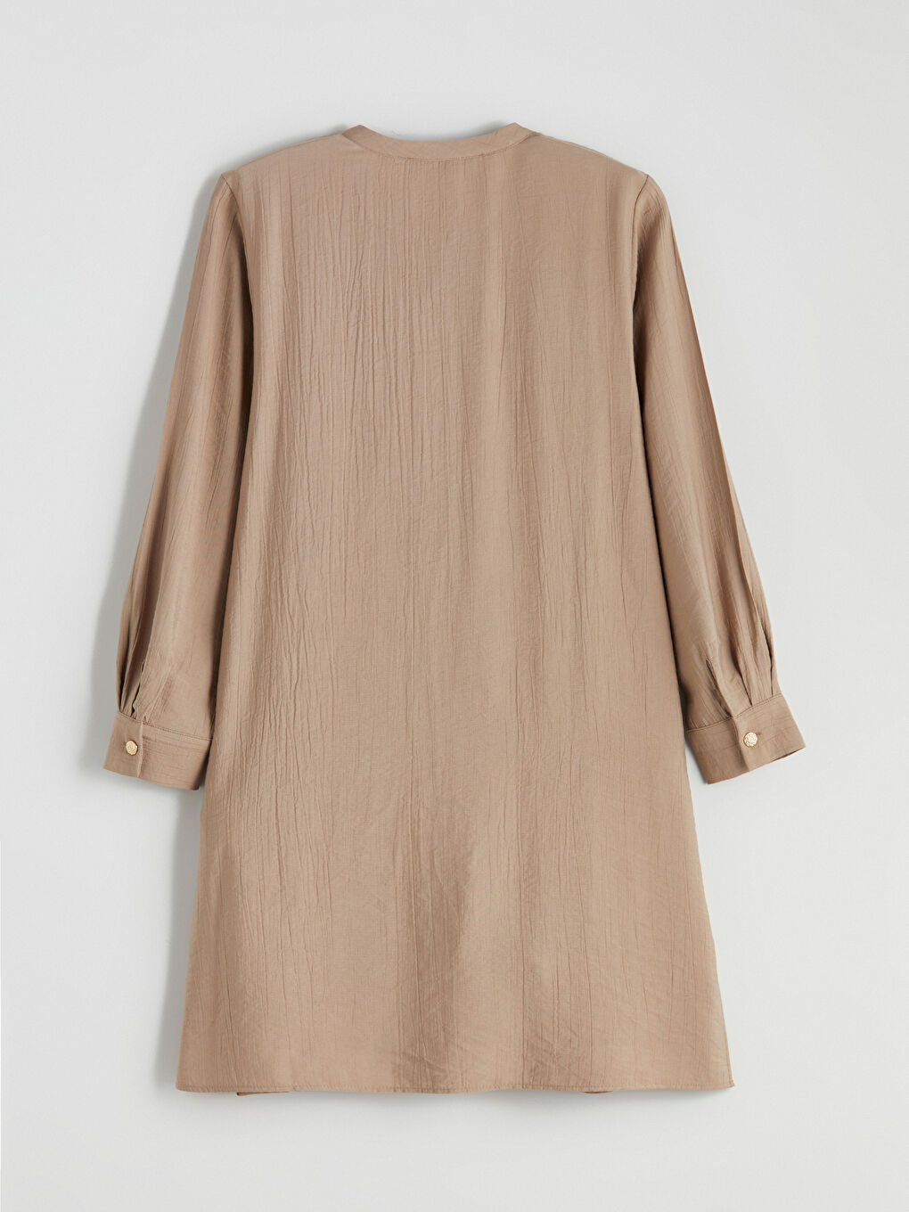 LCW Grace Grandad Collar Women's Shirt Tunic -W5K664Z8-GXJ
