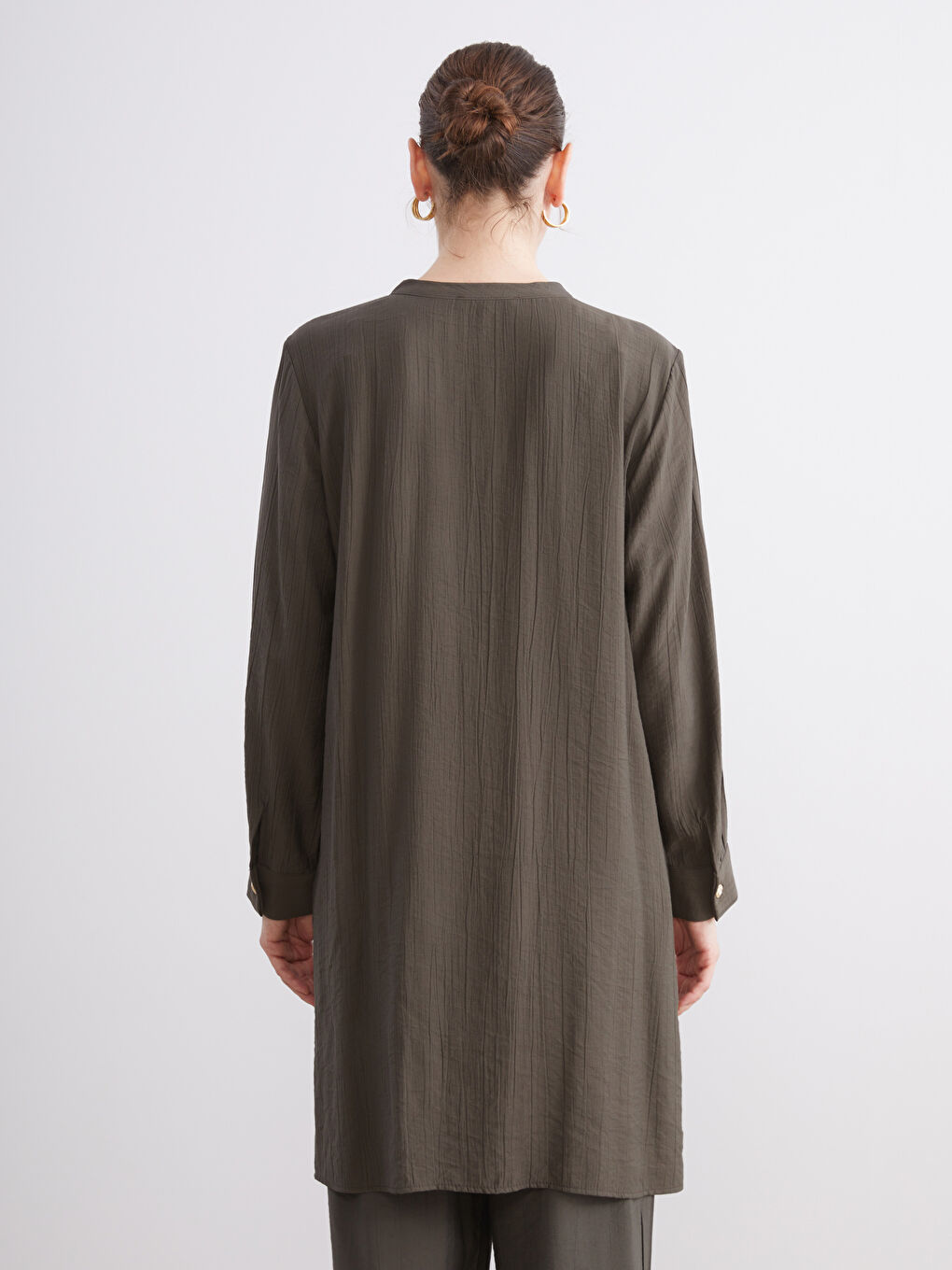 Hakim Yaka Kadın Gömlek Tunik-6