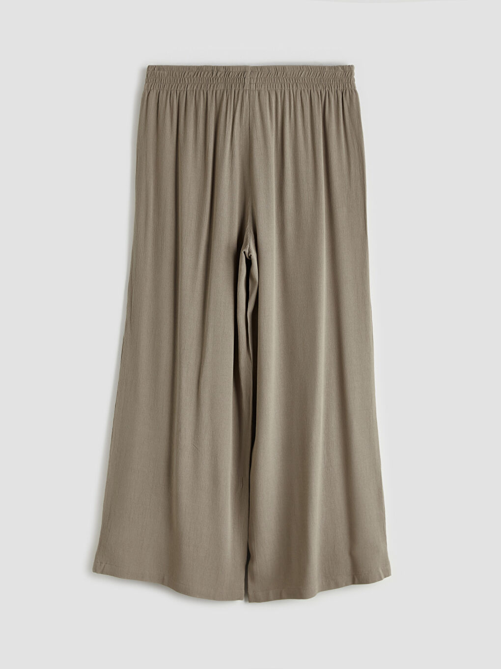 Kahverengi Beli Lastikli Dokulu Kadın Pantolon-8