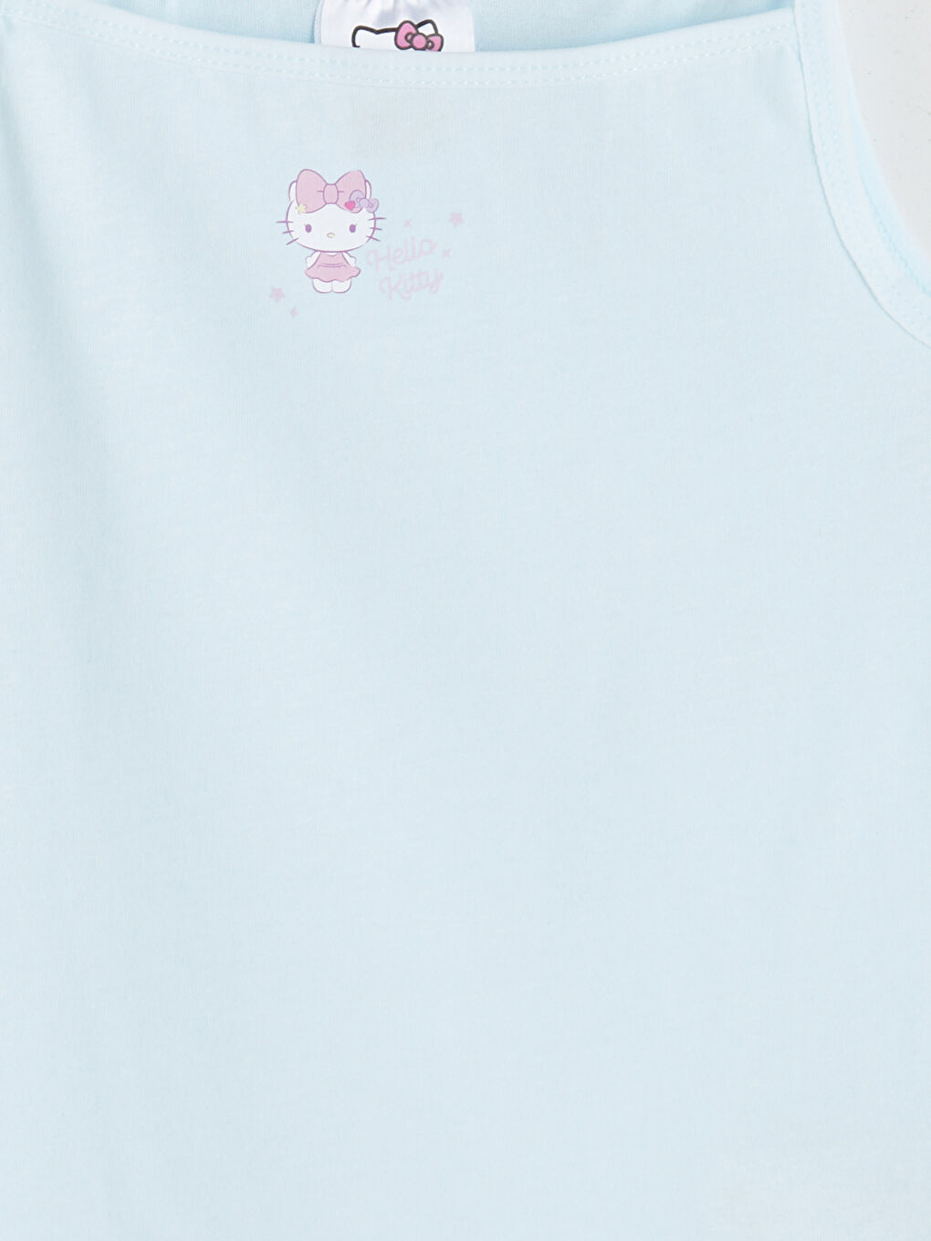 Lila Kare Yaka Hello Kitty Baskılı Kız Çocuk Atlet 2'li-4