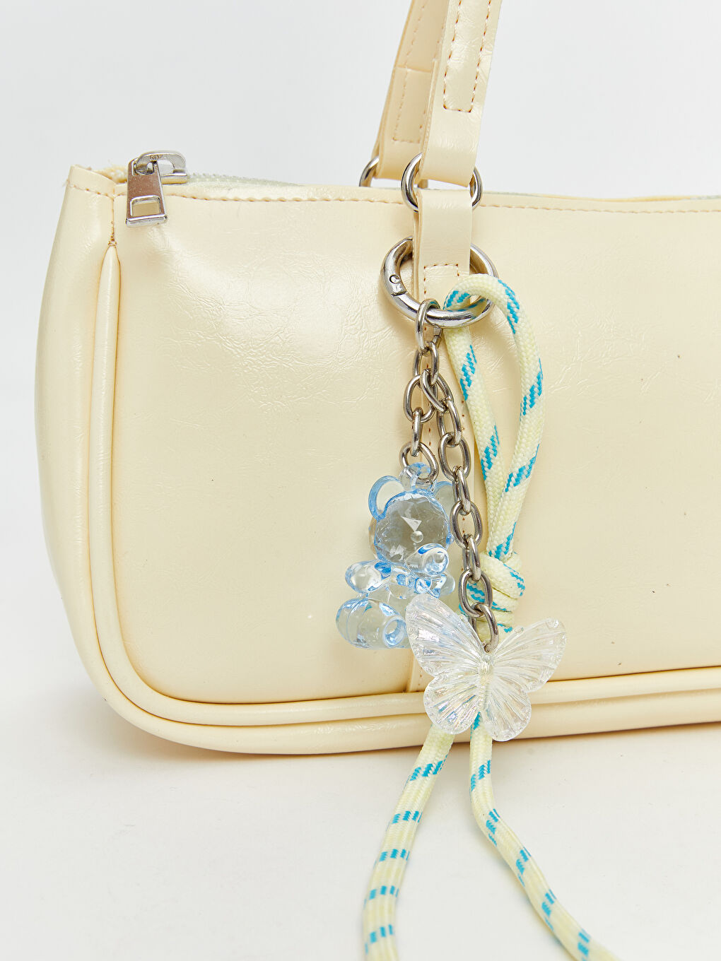 Sarı Deri Görünümlü Kadın Kol Çantası-3