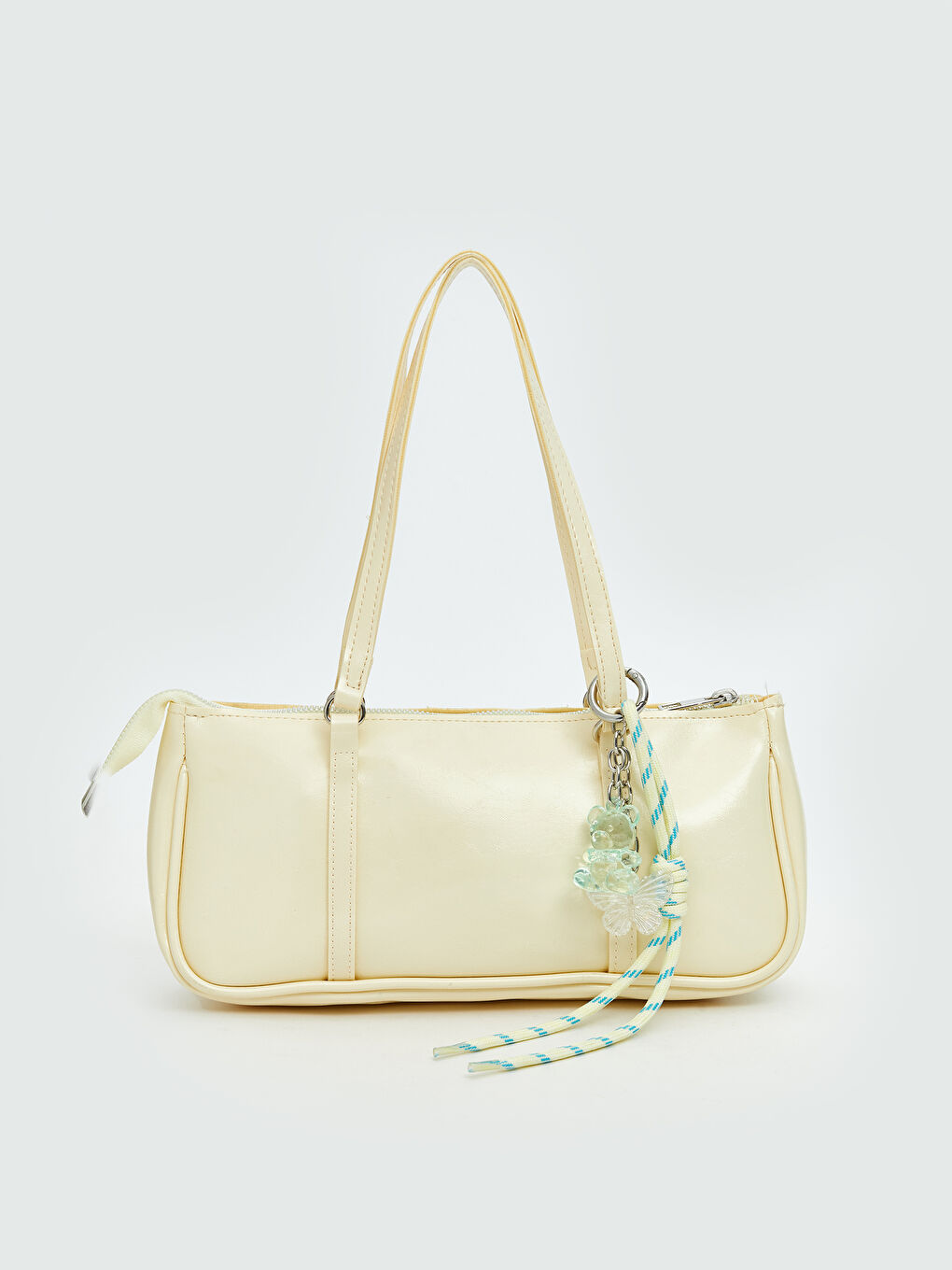 Sarı Deri Görünümlü Kadın Kol Çantası-7