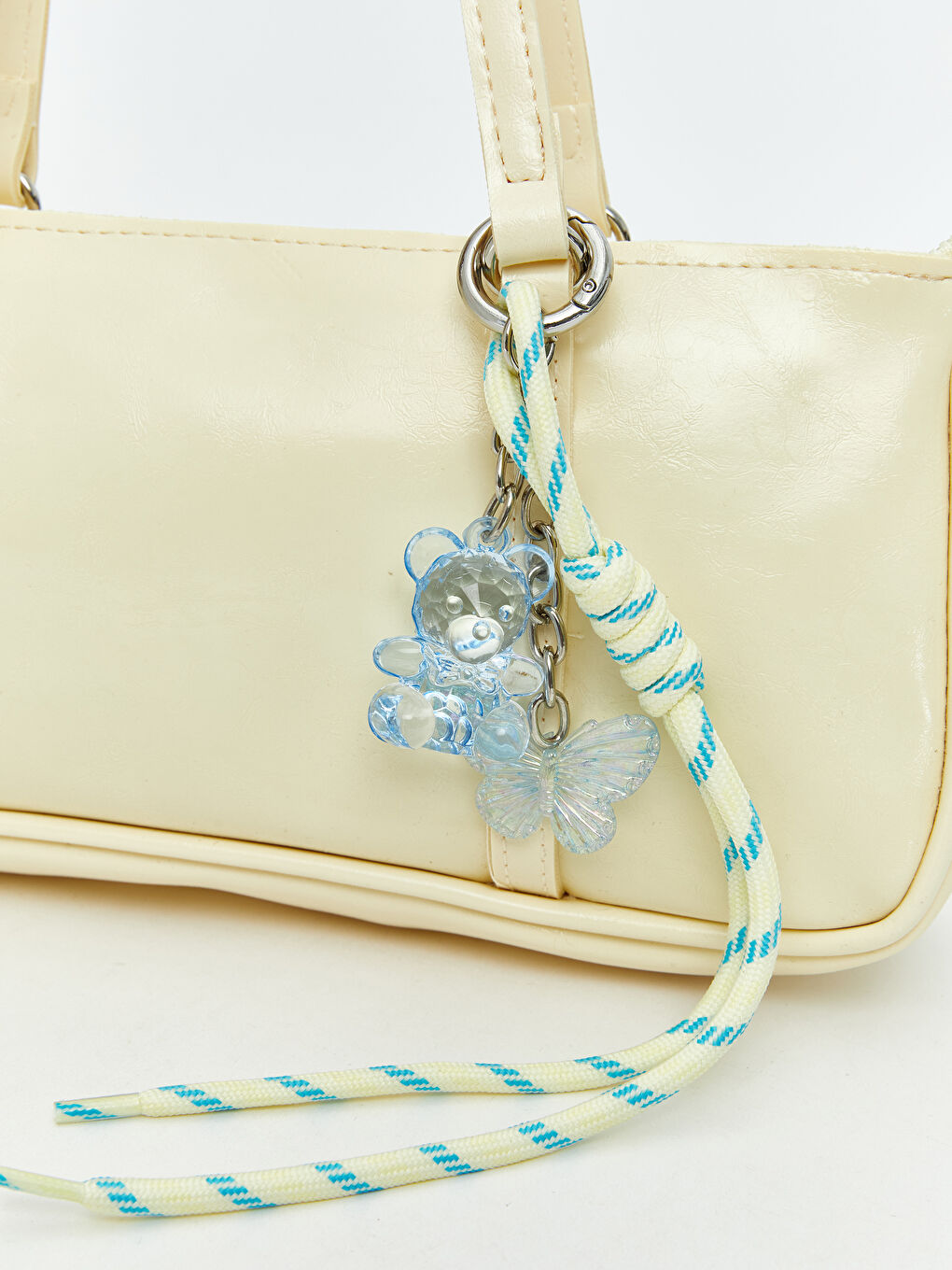 Sarı Deri Görünümlü Kadın Kol Çantası-9