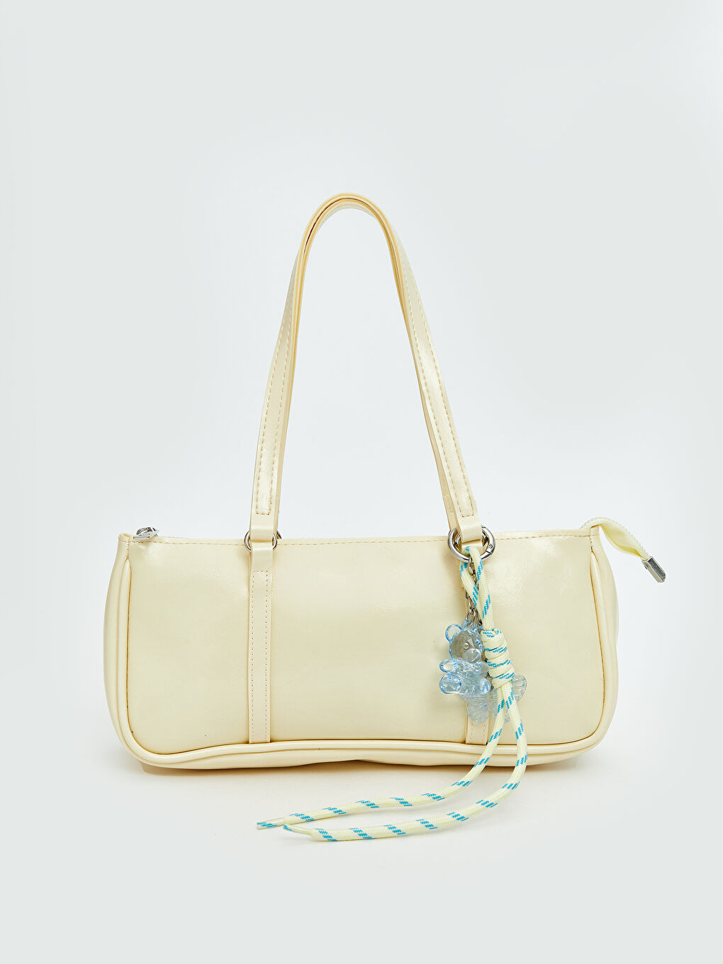 Sarı Deri Görünümlü Kadın Kol Çantası-1