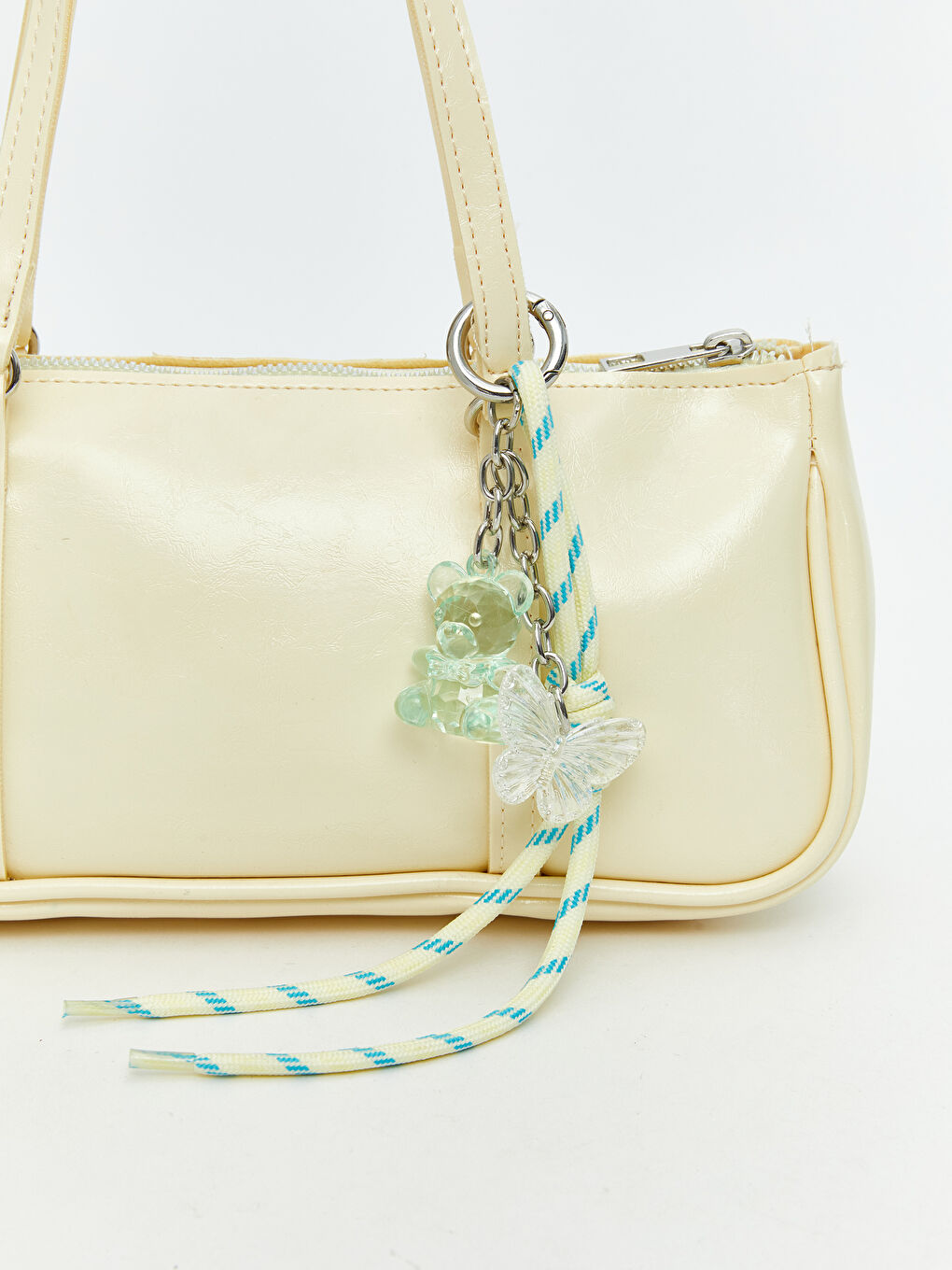 Sarı Deri Görünümlü Kadın Kol Çantası-4