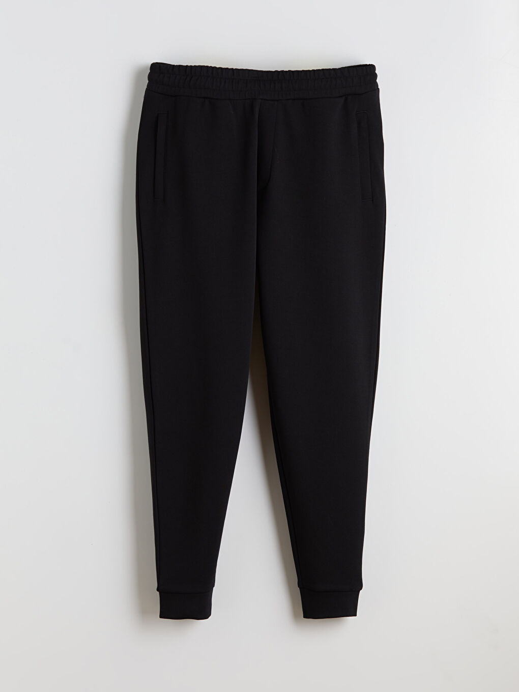 Siyah Standart Kalıp Erkek Jogger Eşofman Altı-4