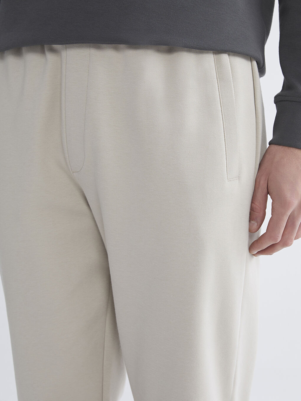 Gri Standart Kalıp Erkek Jogger Eşofman Altı-2