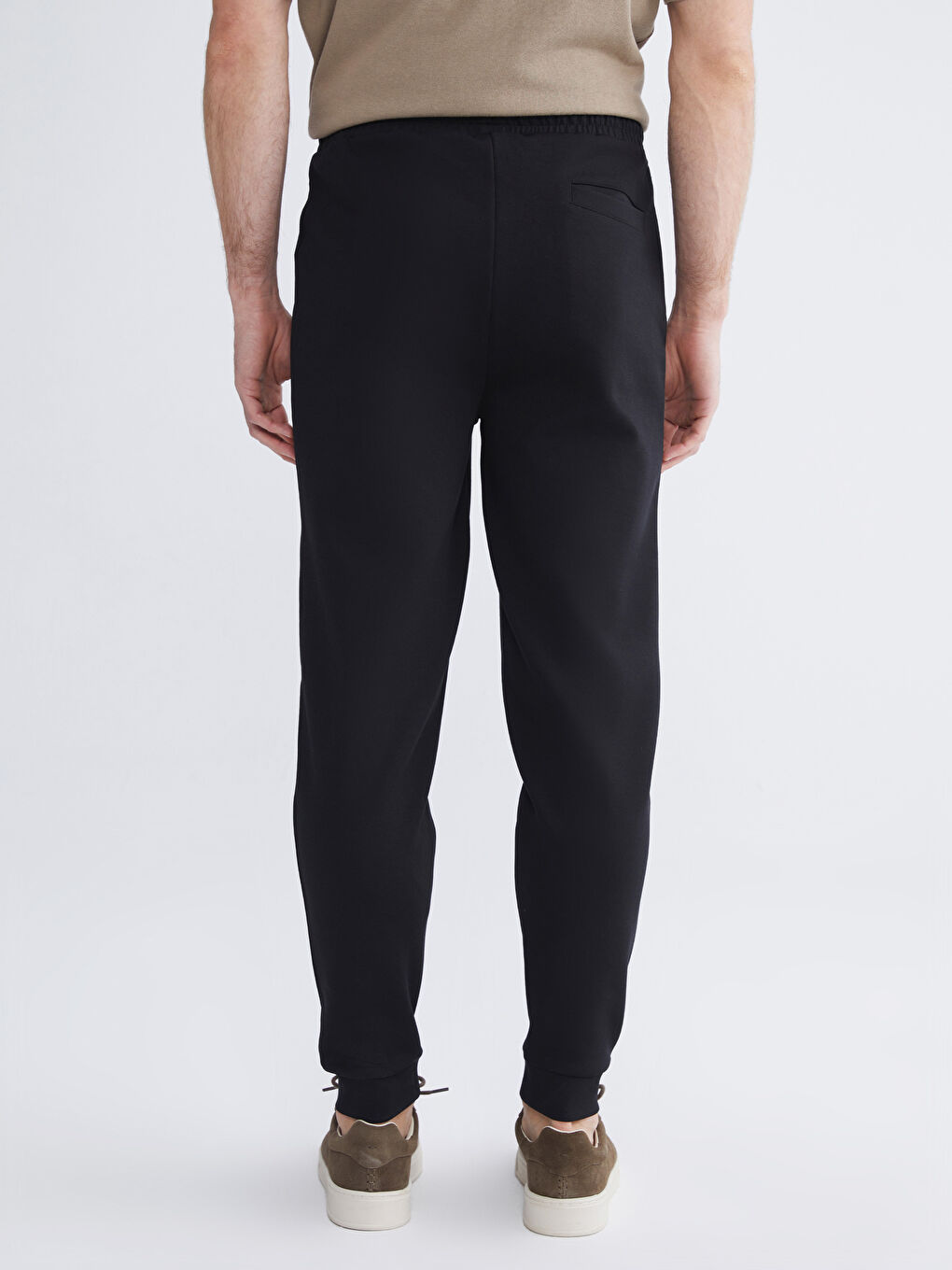 Siyah Standart Kalıp Erkek Jogger Eşofman Altı-3