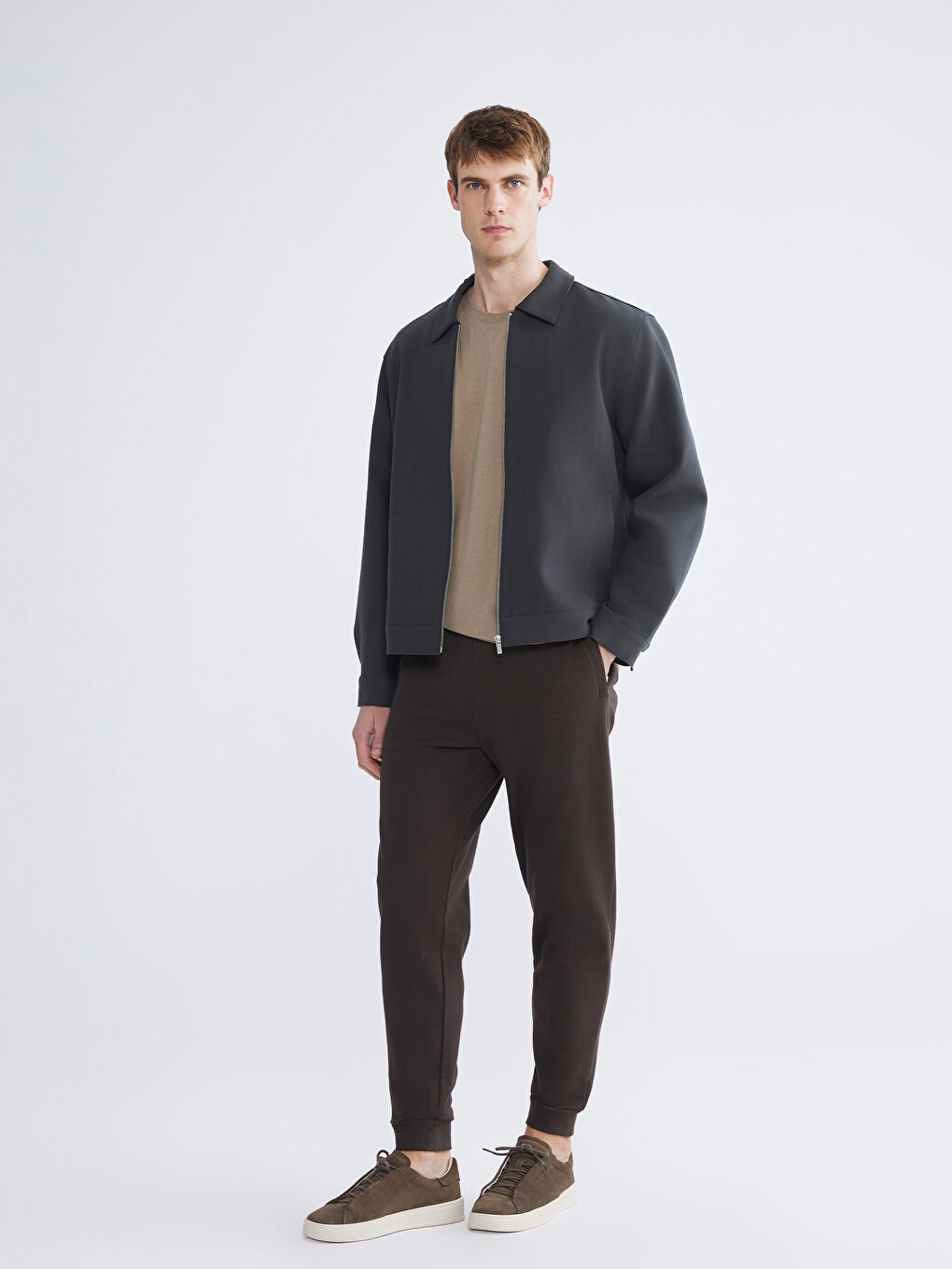 Kahverengi Standart Kalıp Erkek Jogger Eşofman Altı