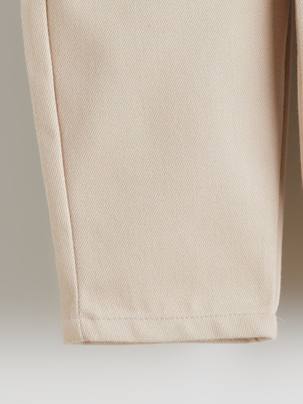 Bej Polo Yaka Erkek Bebek Sweatshirt ve Pantolon-5