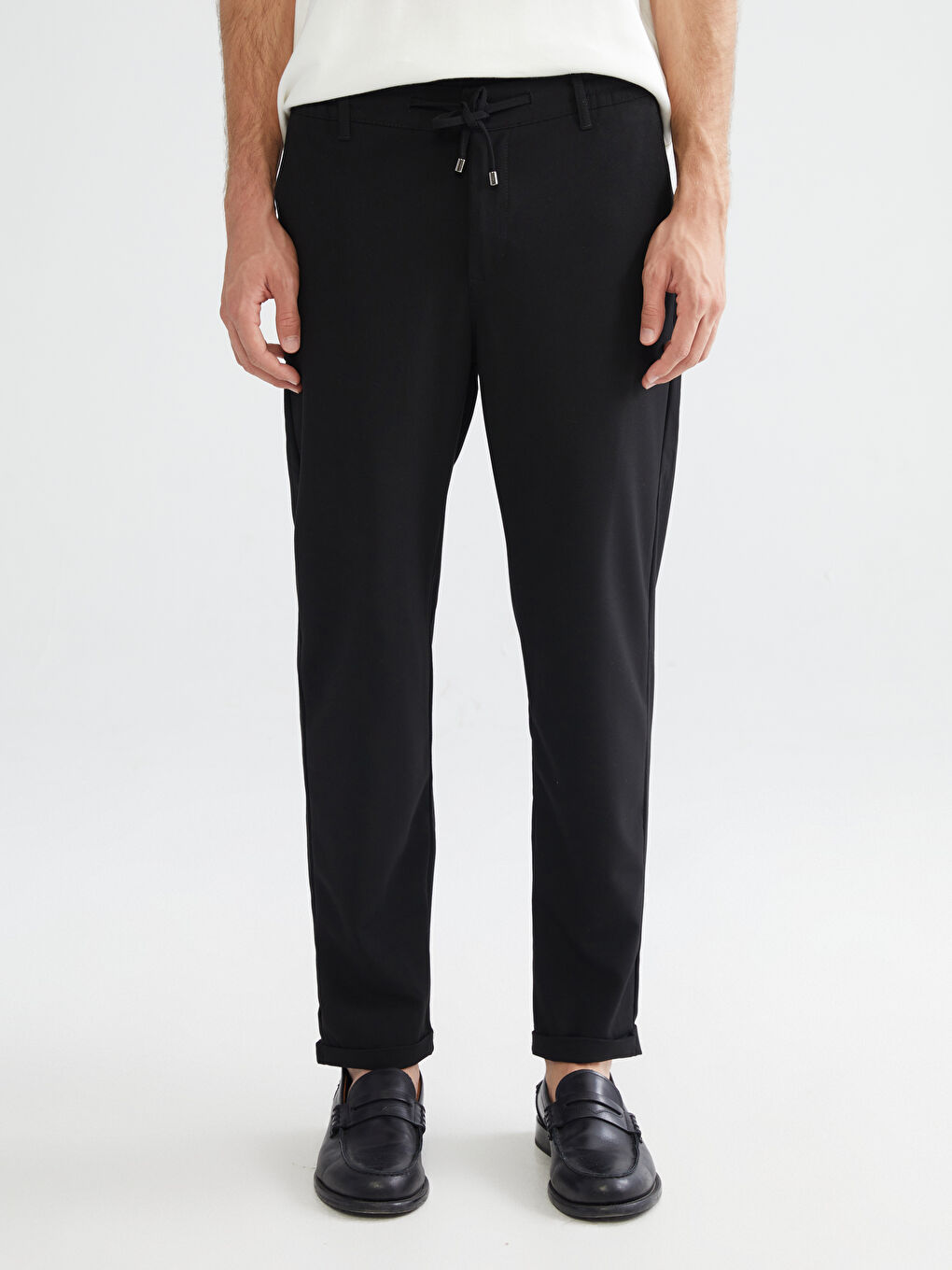 Siyah Slim Fit Erkek Pantolon-1