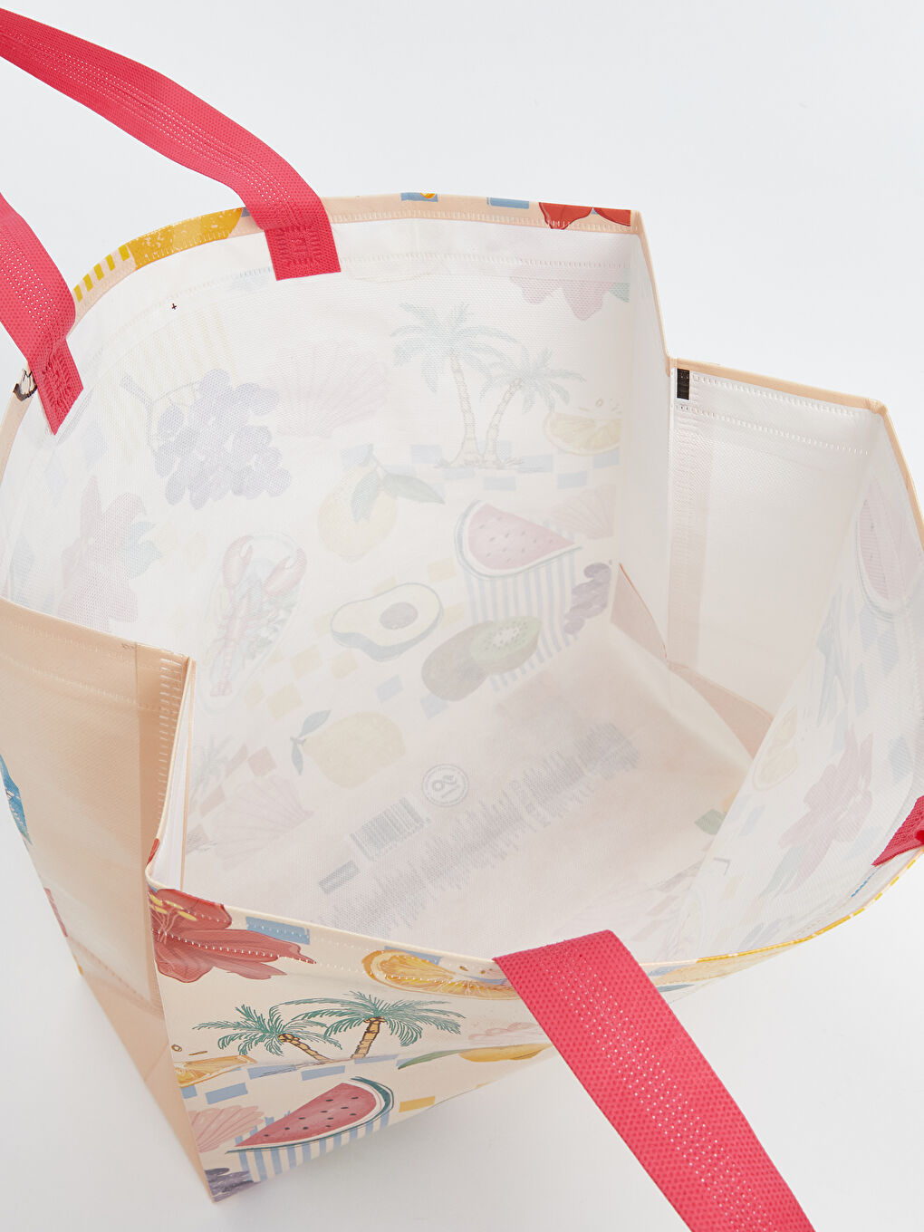 Karışık Baskılı Kadın Alışveriş Çantası-2