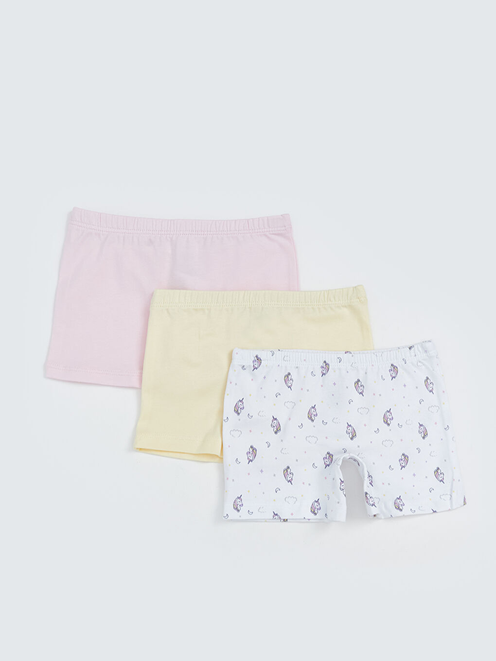 LCW Kids Printed Girls' Boxer 3-packs -W5K722Z1-LU7