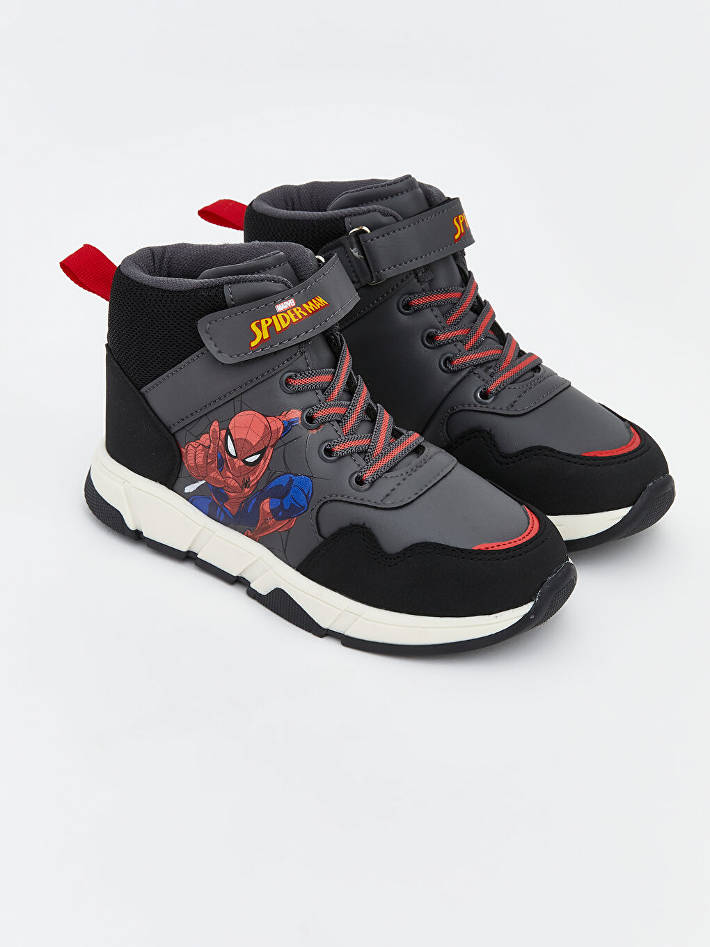 Antrasit Spider-Man Baskılı Erkek Bebek Bot