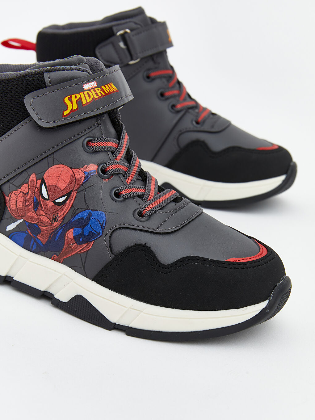 Antrasit Spider-Man Baskılı Erkek Bebek Bot-2