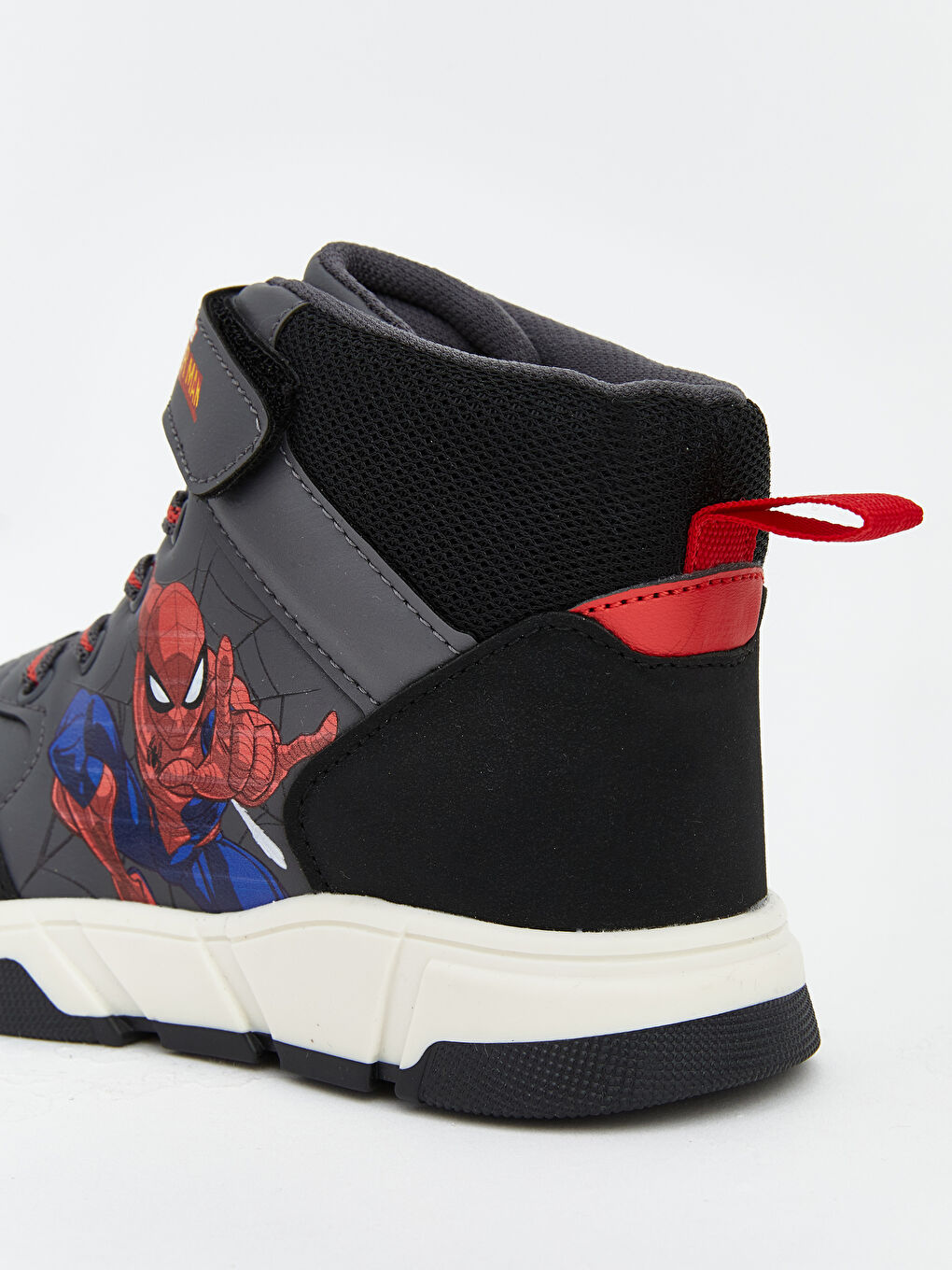 Antrasit Spider-Man Baskılı Erkek Bebek Bot-4