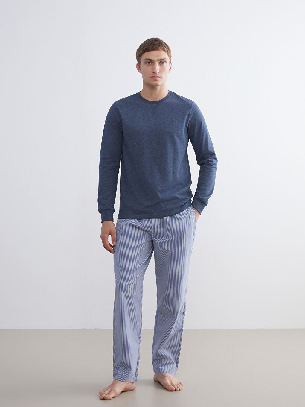 Regular Fit Plaid Men's Pyjama Bottoms