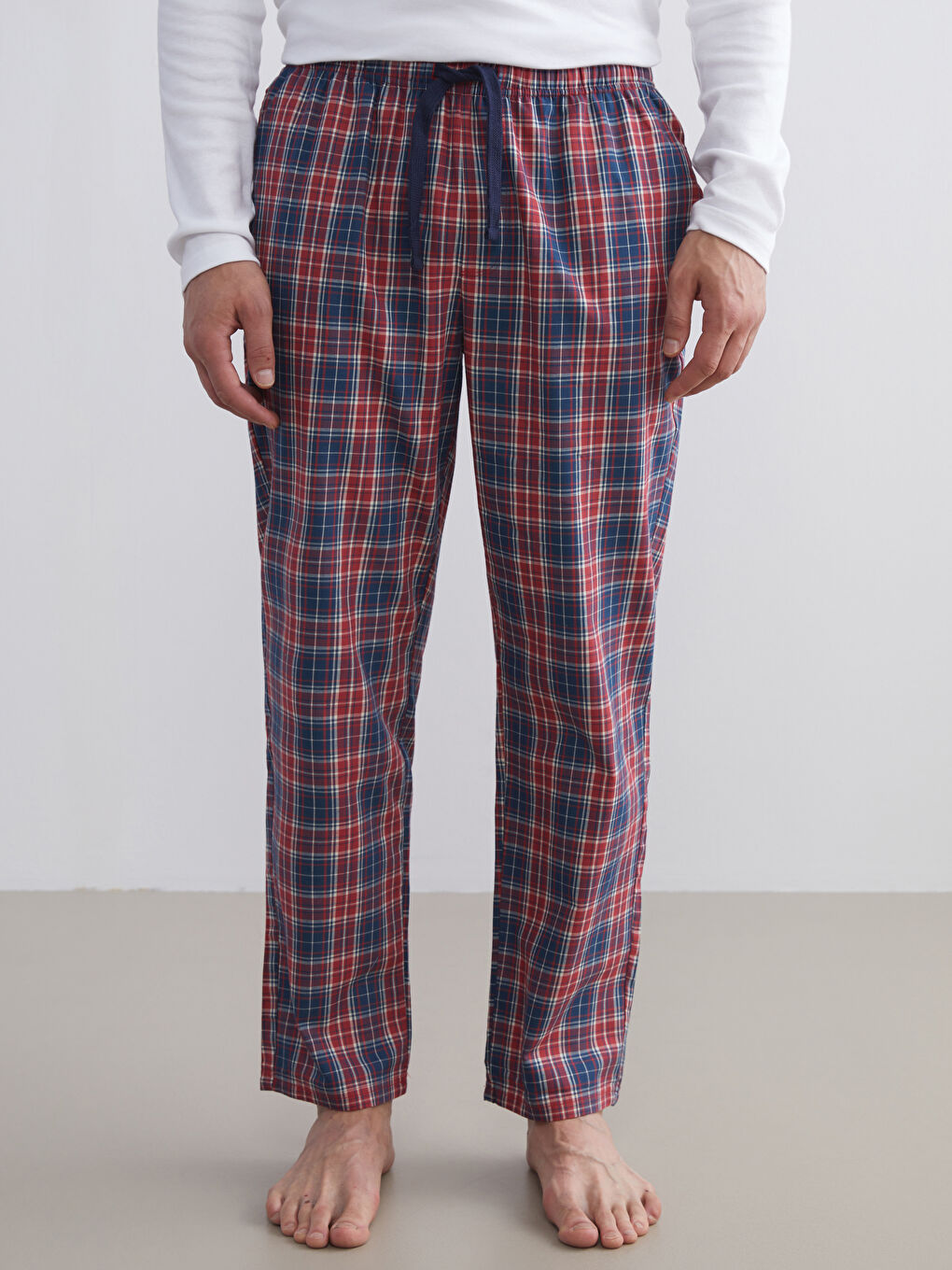 Regular Fit Plaid Men's Pyjama Bottoms-1