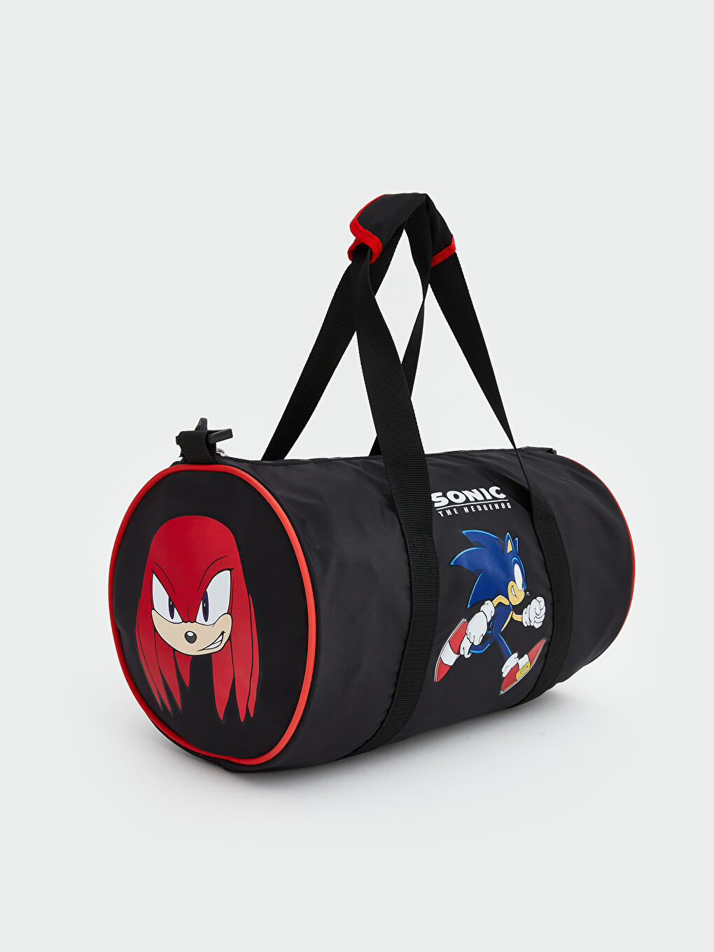Siyah Sonic Baskılı Erkek Çocuk Spor Çantası-1