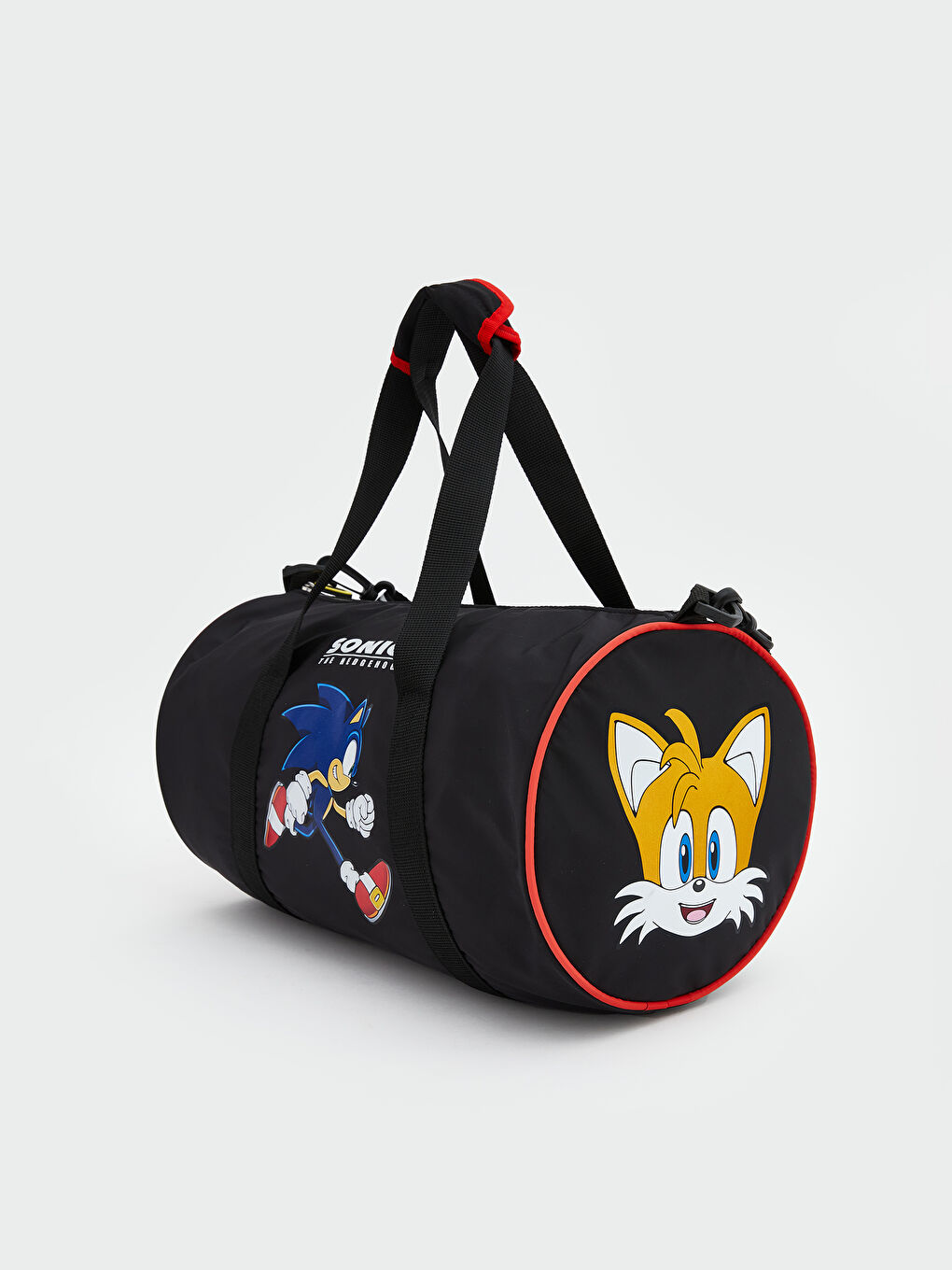 Siyah Sonic Baskılı Erkek Çocuk Spor Çantası-2