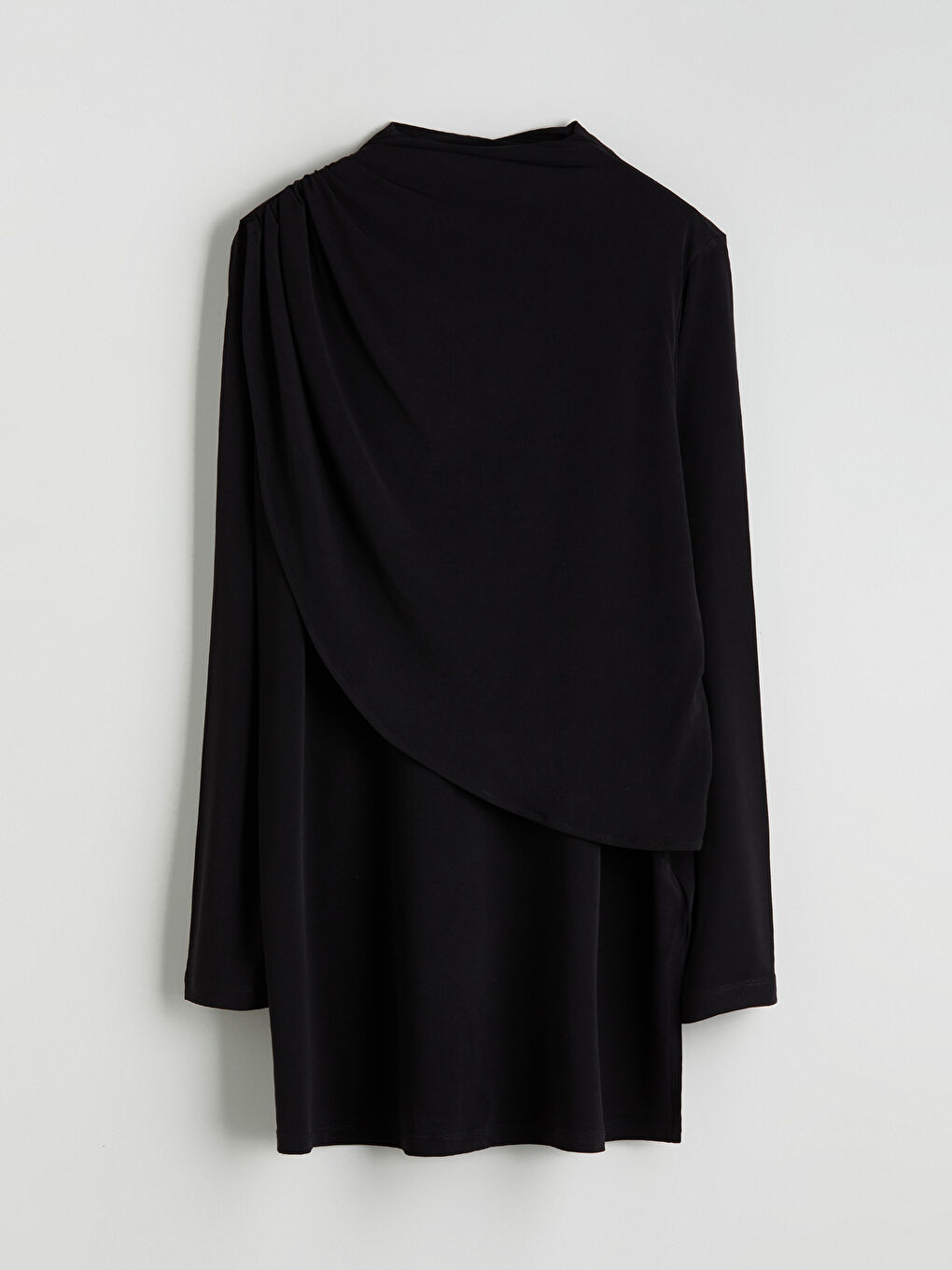 Siyah Dik Yaka Kadın Tunik-4