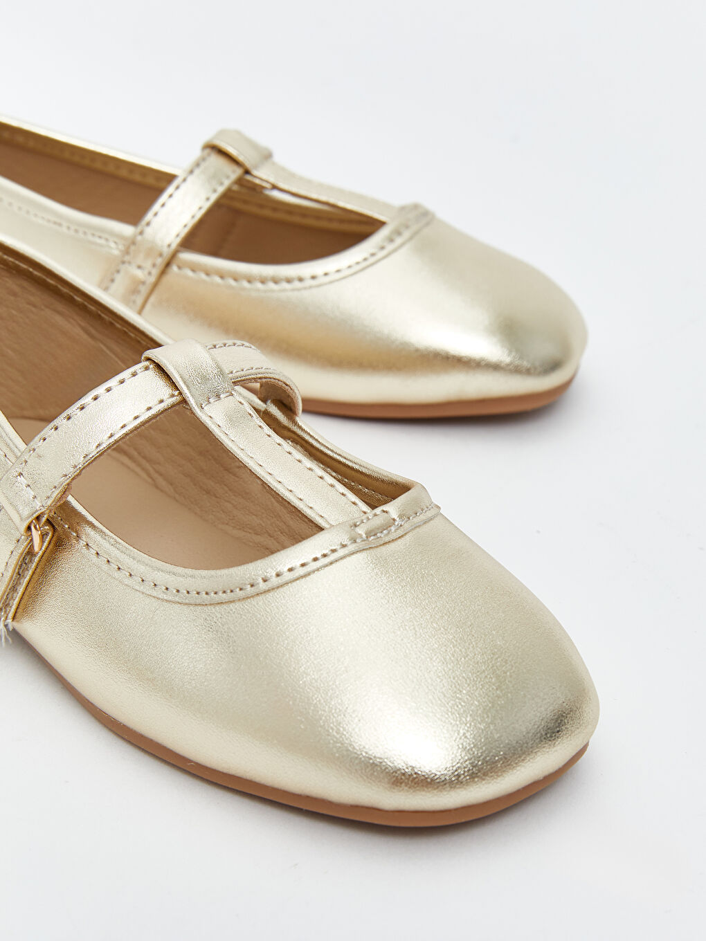 LCW STEPS Shiny Looking Girl's Flats -W5K783Z1-GHW