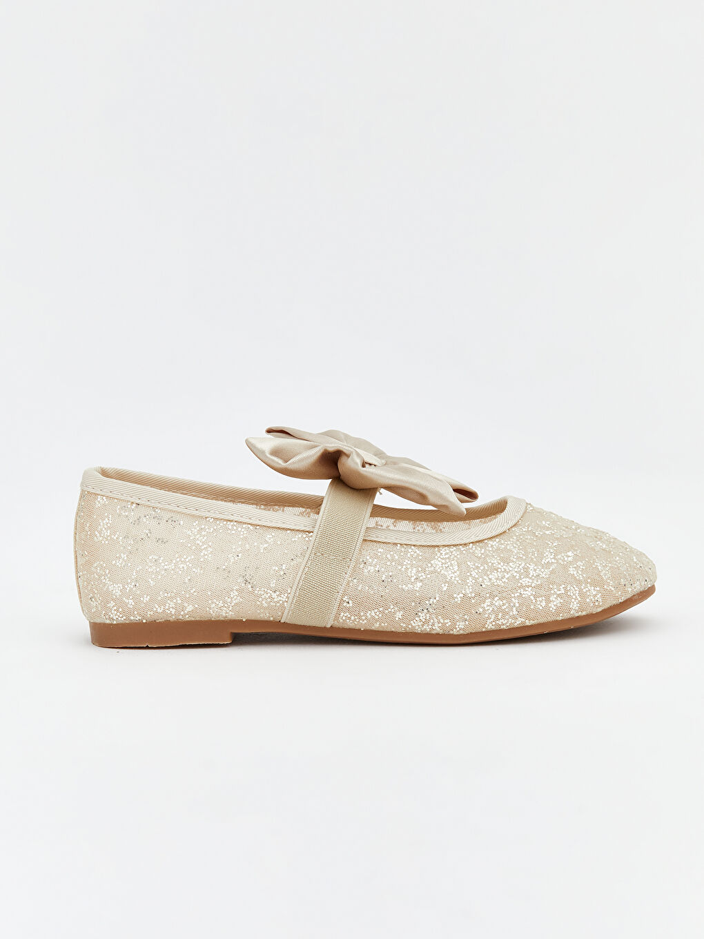 Bow Detailed Baby Girl Flats-1