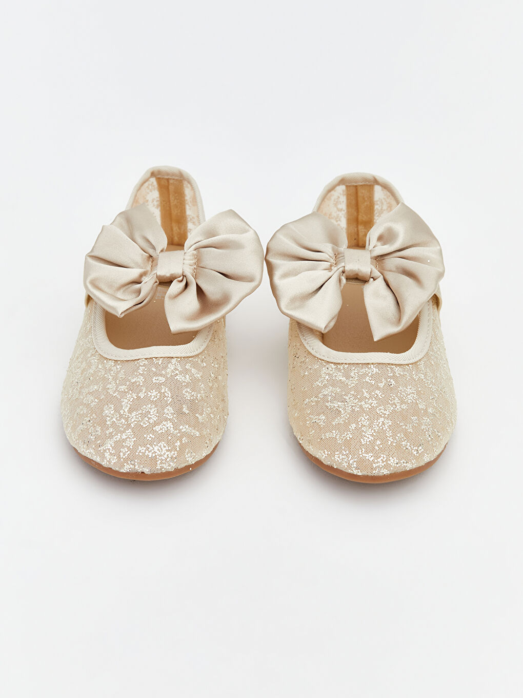 Bow Detailed Baby Girl Flats-2