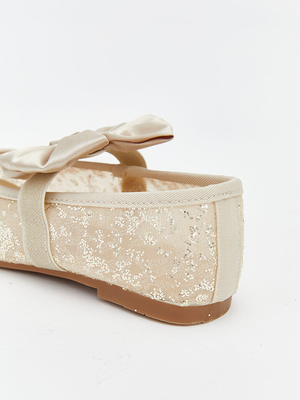 Bow Detailed Baby Girl Flats-4