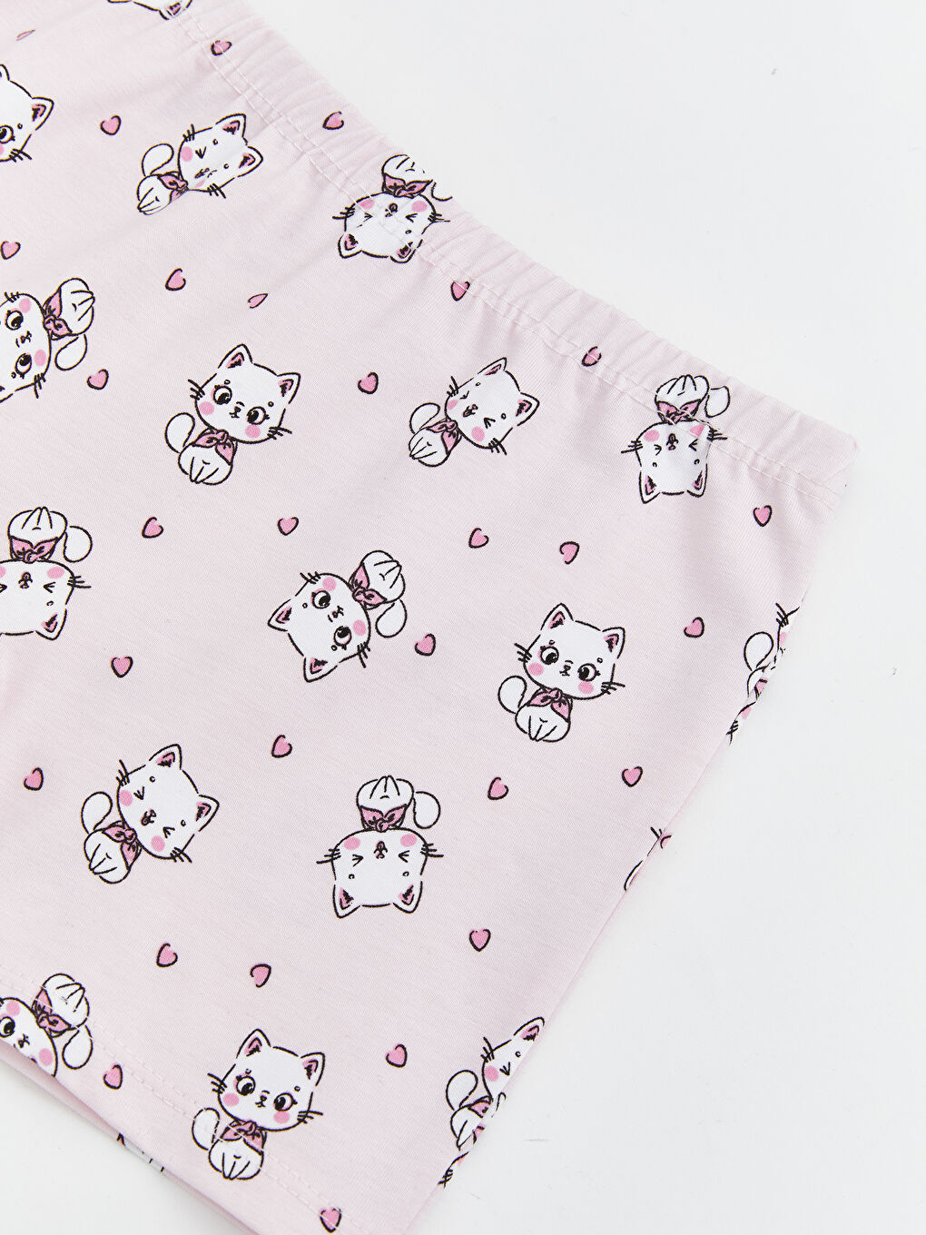 Pembe Kedi Baskılı Kız Çocuk Boxer-2