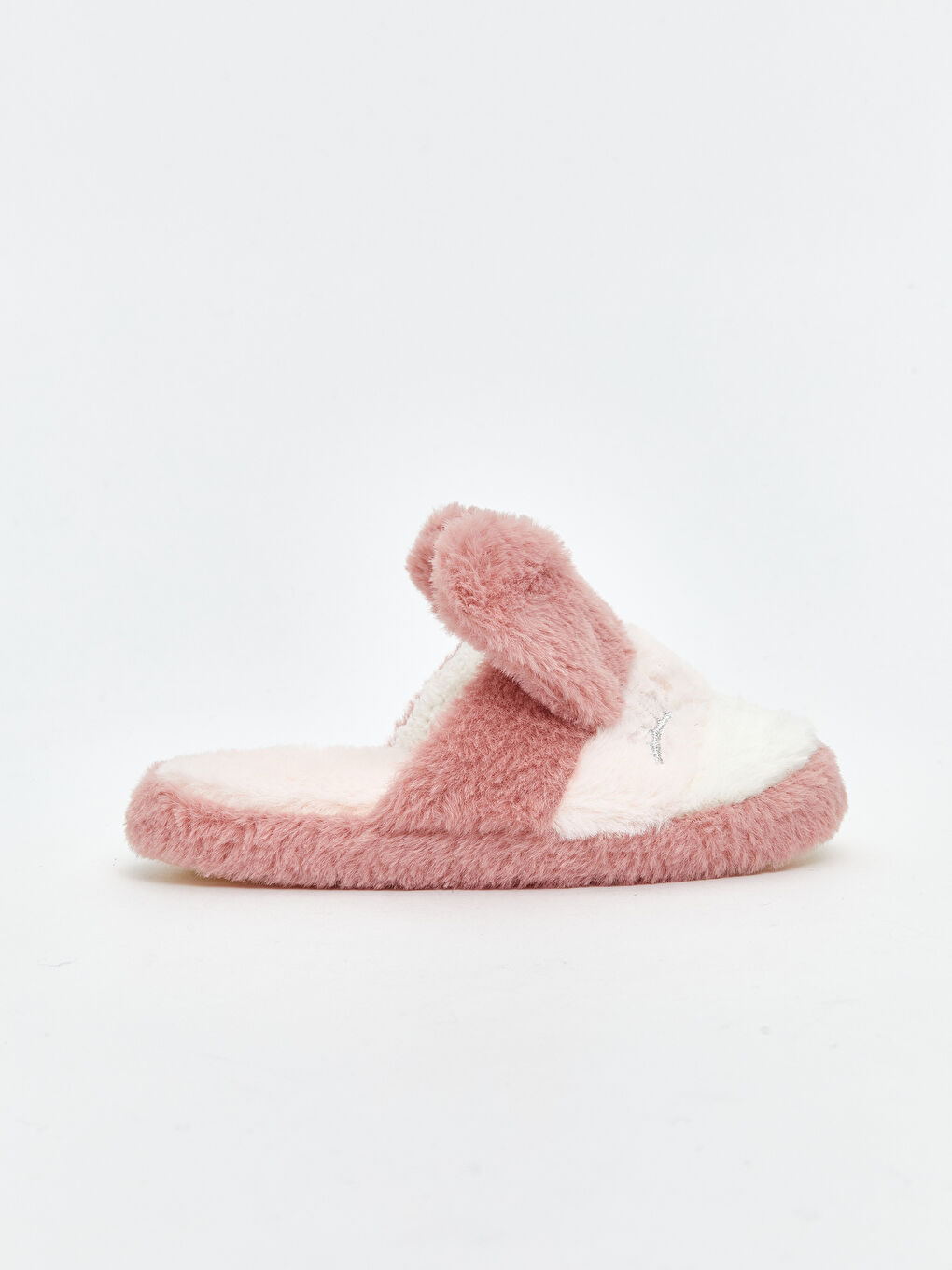 Pembe Tavşan Figürlü Kız Çocuk Ev Terliği-1