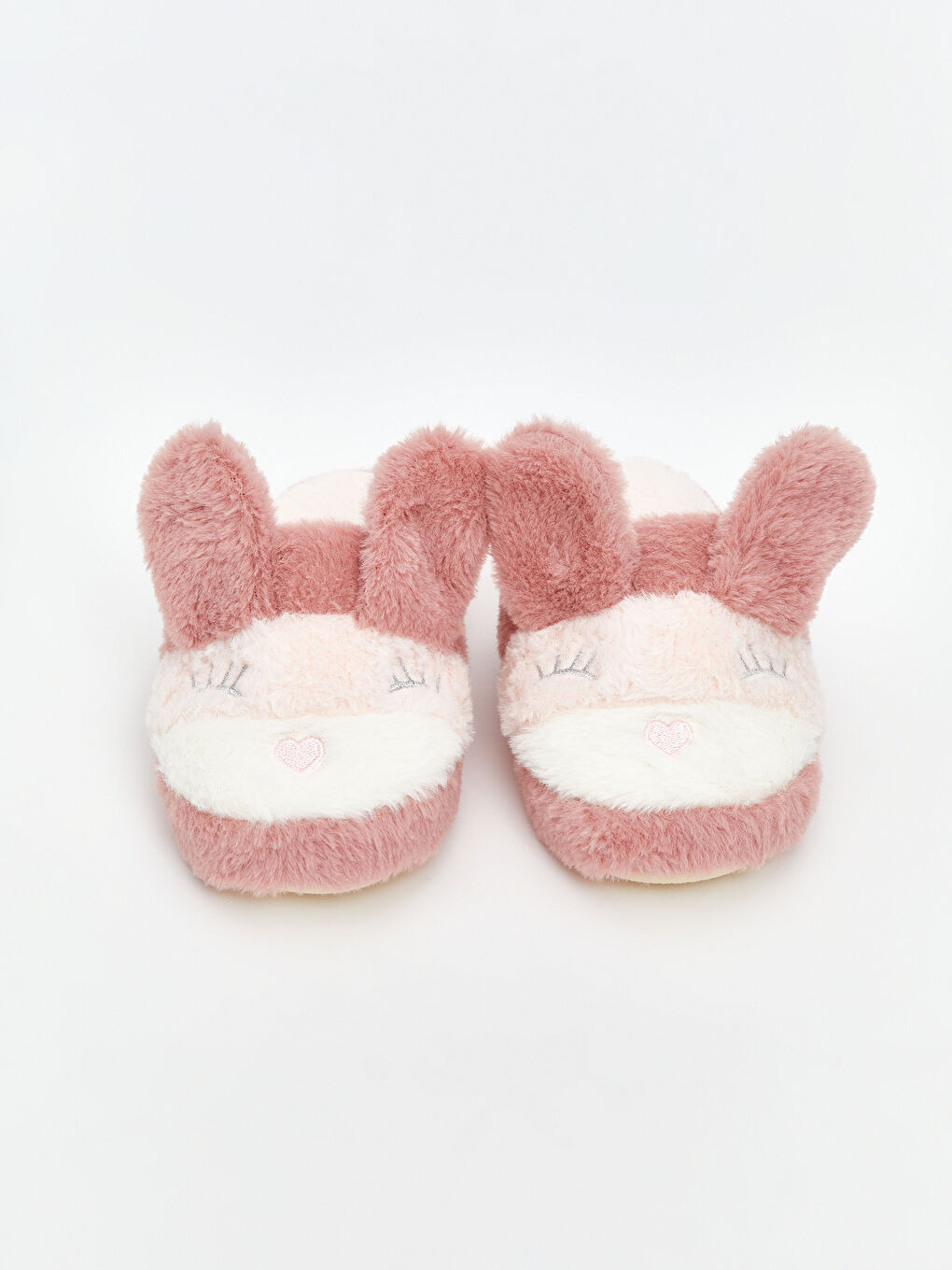 Pembe Tavşan Figürlü Kız Çocuk Ev Terliği-2