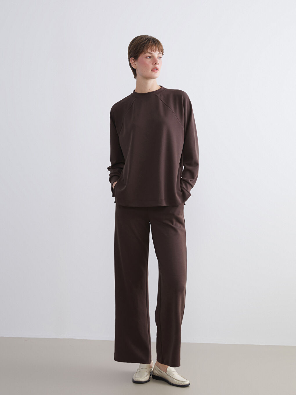 Oversize Modal Blend Women's Sweatshirt-1