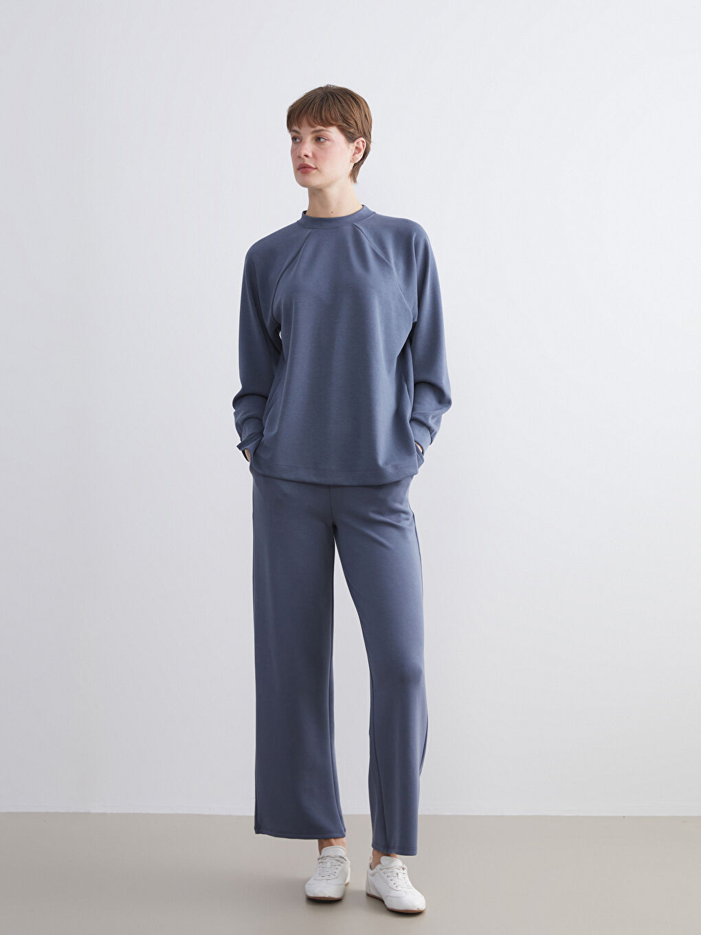 Oversize Modal Blend Women's Sweatshirt-1