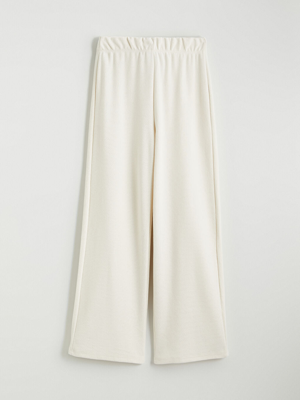 әйелдерге арналған серпімді белдік кең балақ спорттық шалбар-4