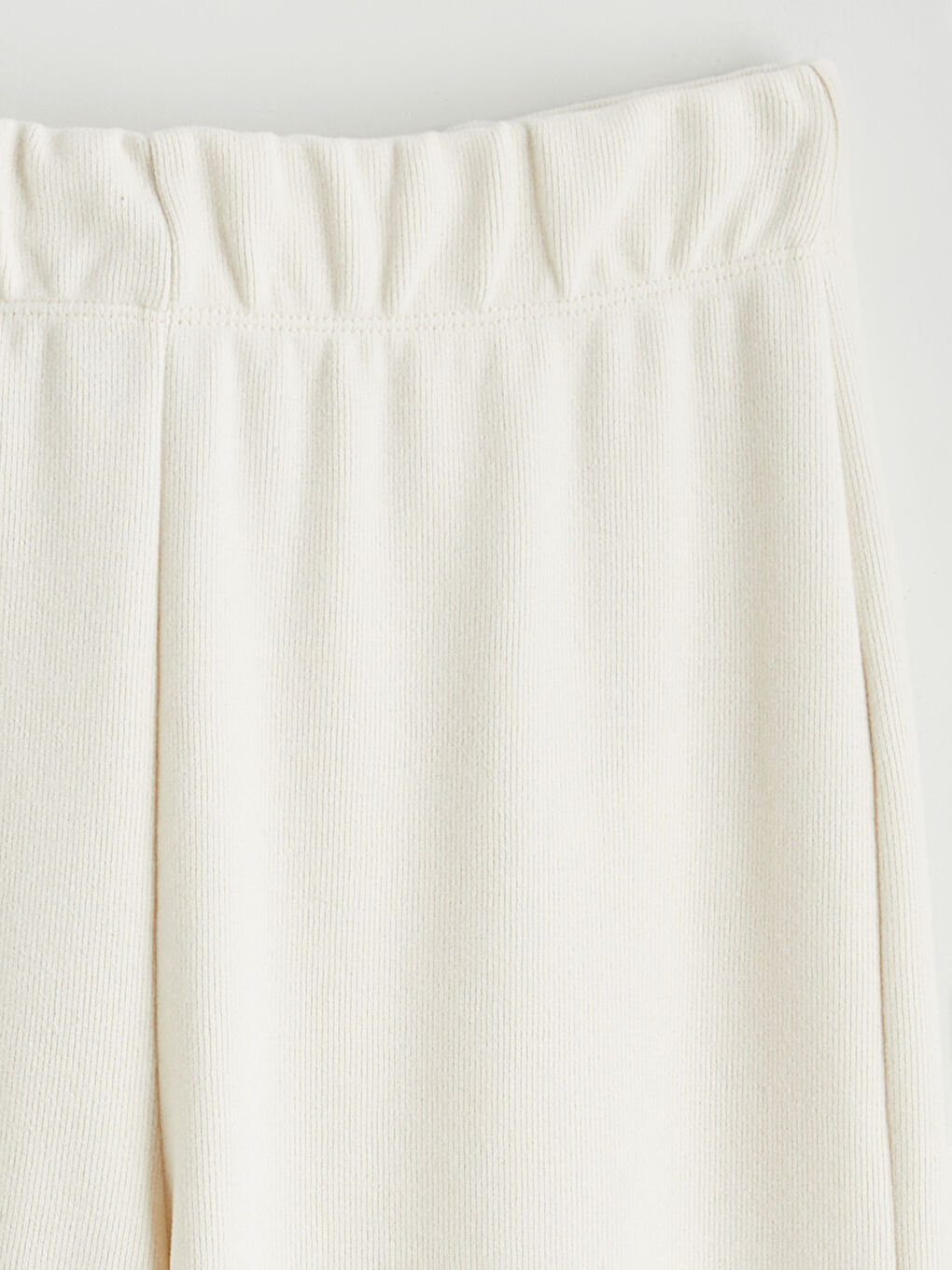 әйелдерге арналған серпімді белдік кең балақ спорттық шалбар-5