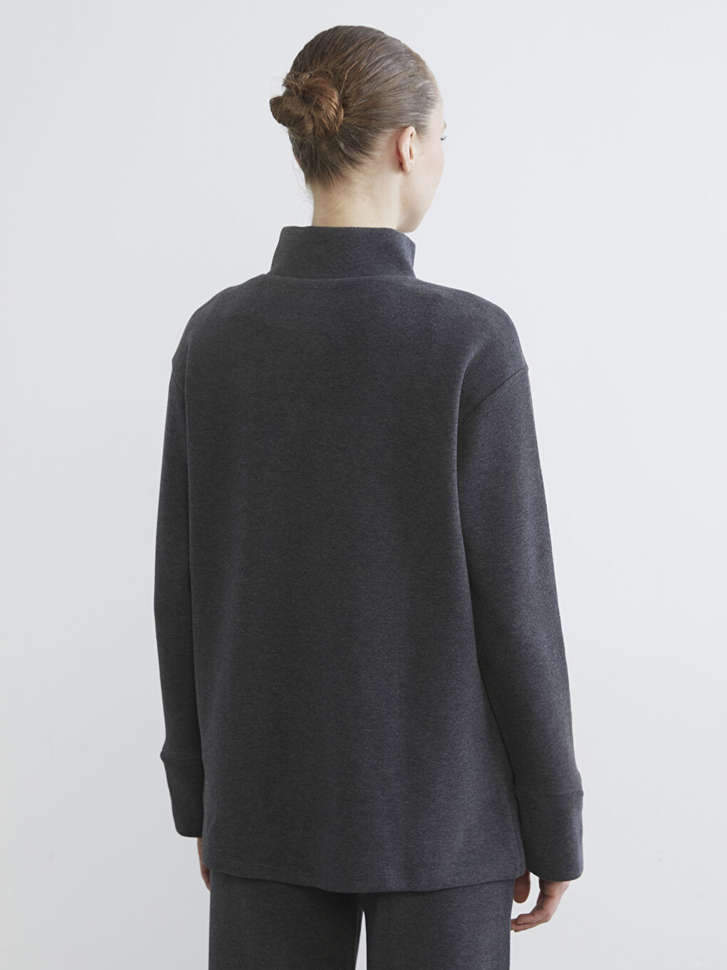 Туника с воротником-труба для женщин-3