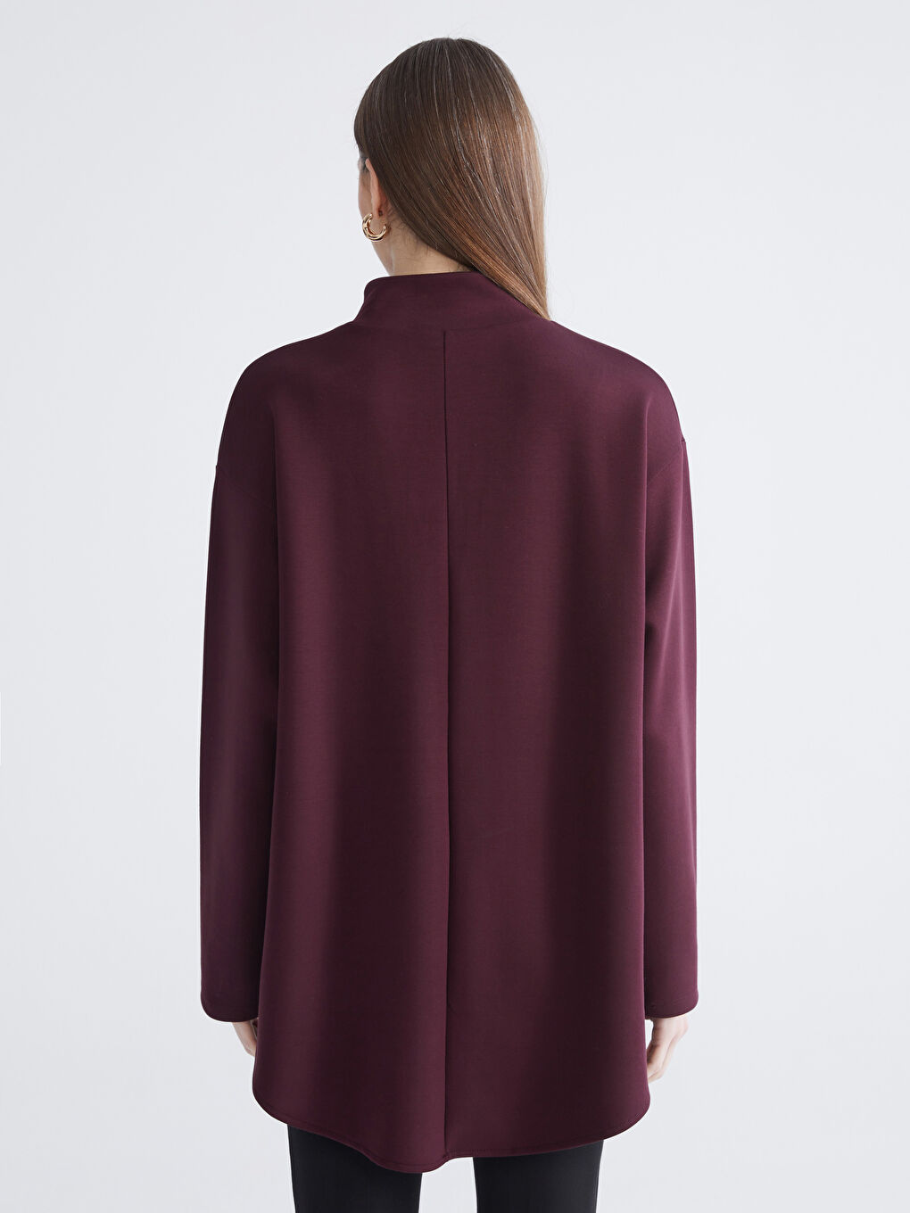 Funnel Neck Oversize Women's Tunic-4