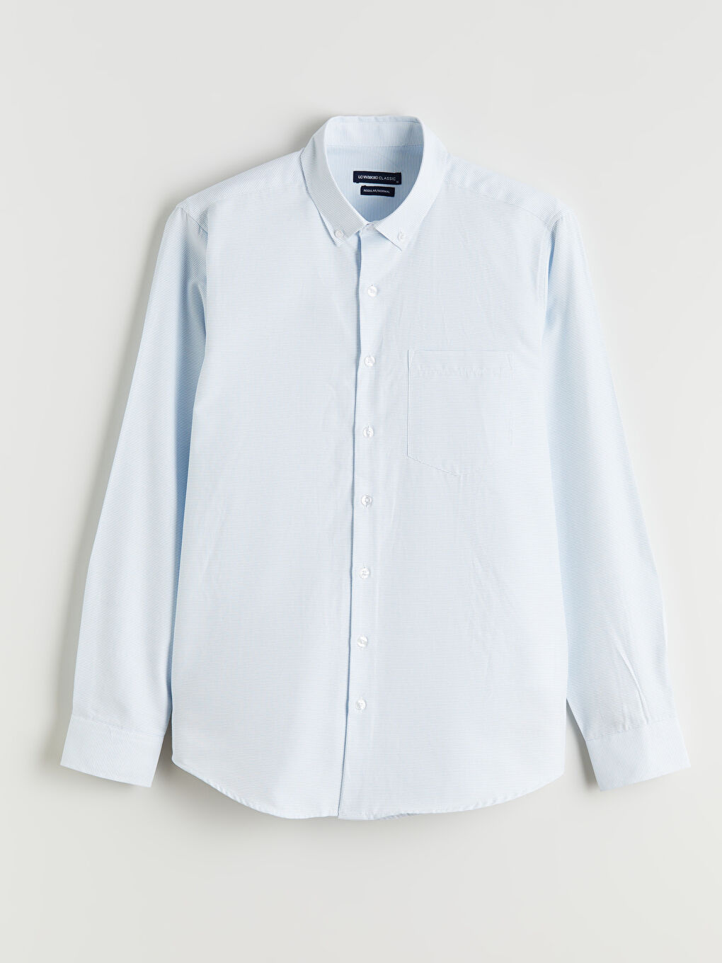 Mavi Regular Fit Uzun Kollu Armürlü Erkek Gömlek-4