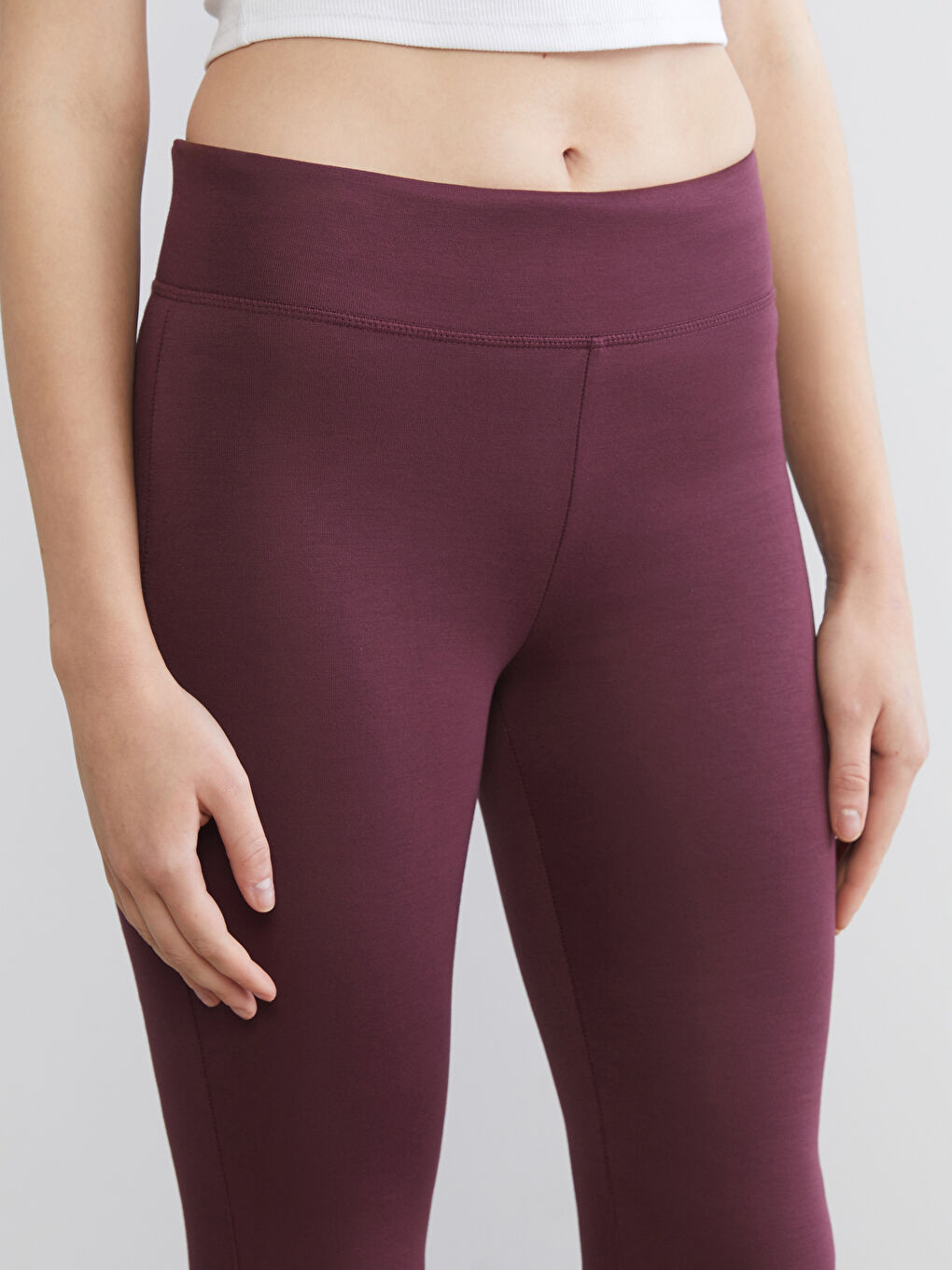 Mürdüm Beli Lastikli İspanyol Paça Kadın Eşofman Altı-2