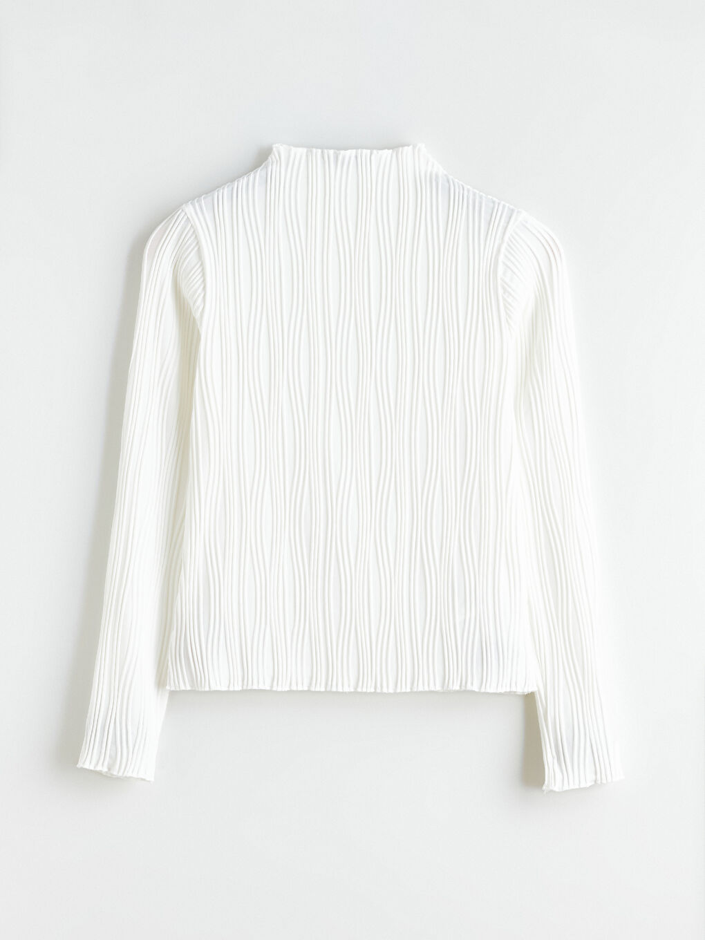 بودي نساء بنسيج بياقة عالية-4