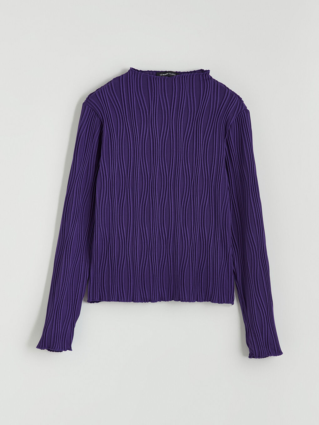 әйелдерге арналған биік жағалы рельефті боди-4